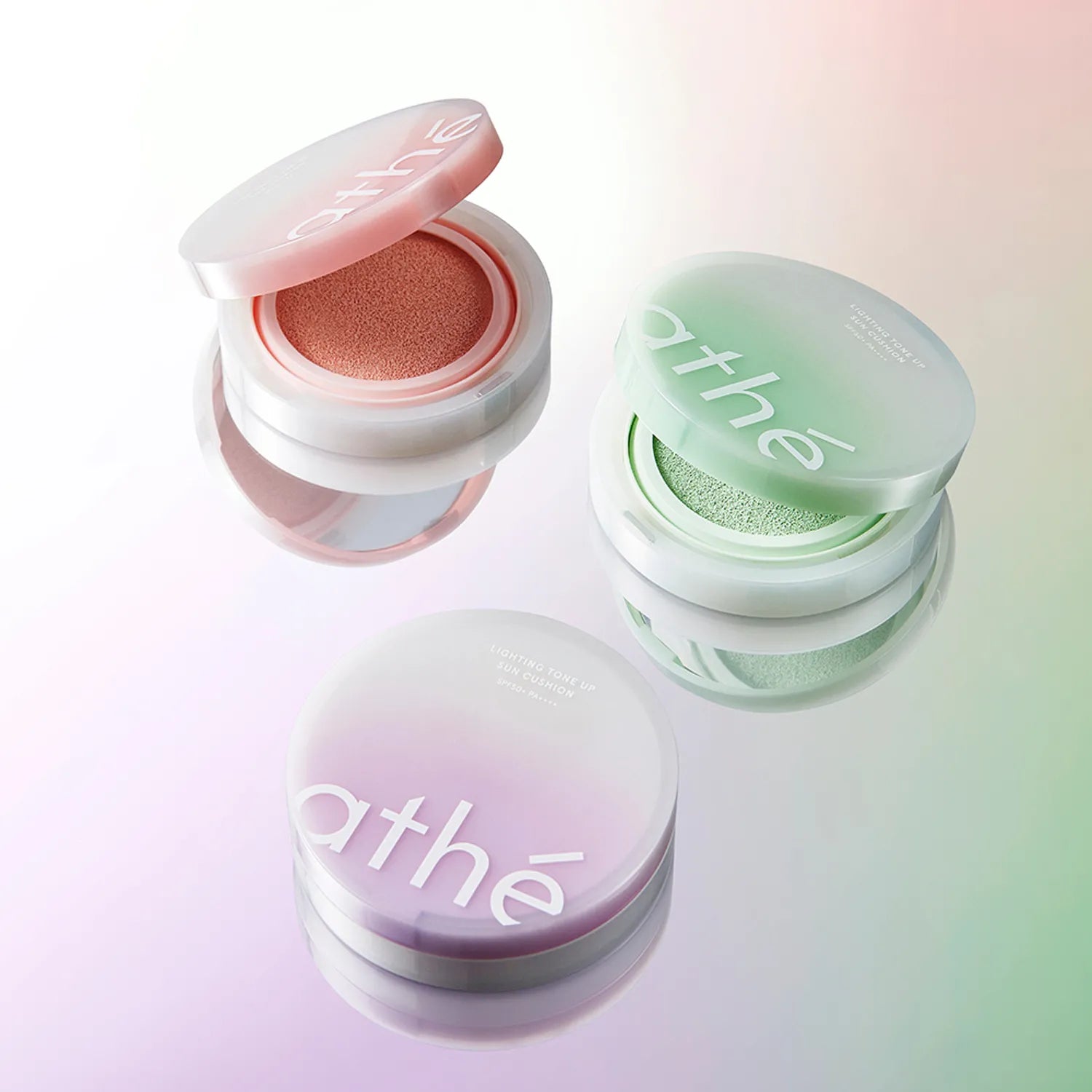 Athe Lighting Tone Up Sun Cushion SPF50+ PA++++ 12g - Brightening & Sun Protection Cushion Compact for Daily Makeup & UV Defense