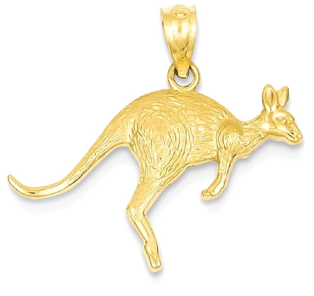 14K Solid Yellow Gold Kangaroo Pendant Necklace for Women - Elegant & Dainty Jewelry Gift for Birthday, Anniversary & Mother's Day