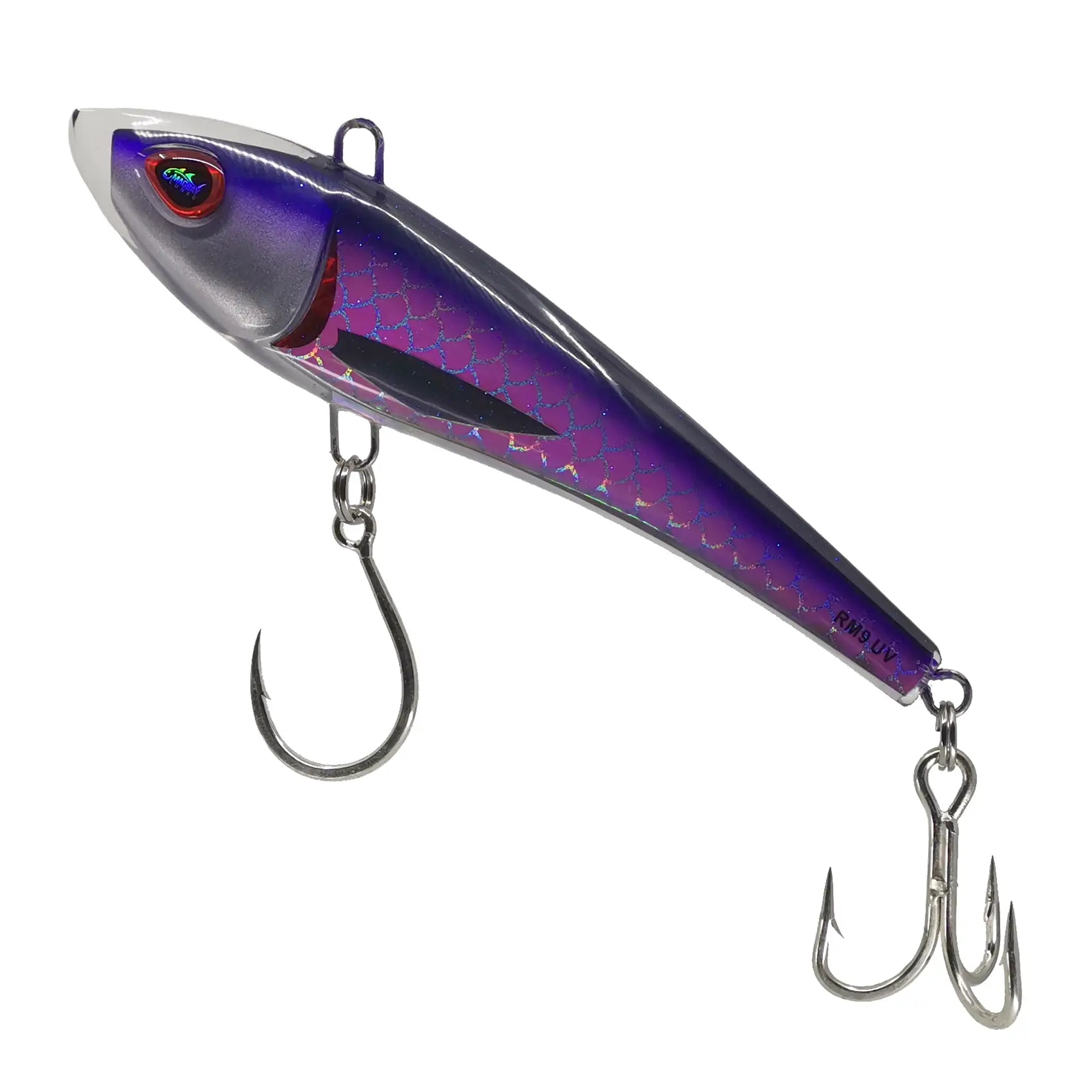 MagBay RM9 Resin Minnow Trolling Fishing Lures - 9 Inch Saltwater Bait for Walleye, Bass, and Trout - Perfect for Deep Sea Fishing and Freshwater Trolling
