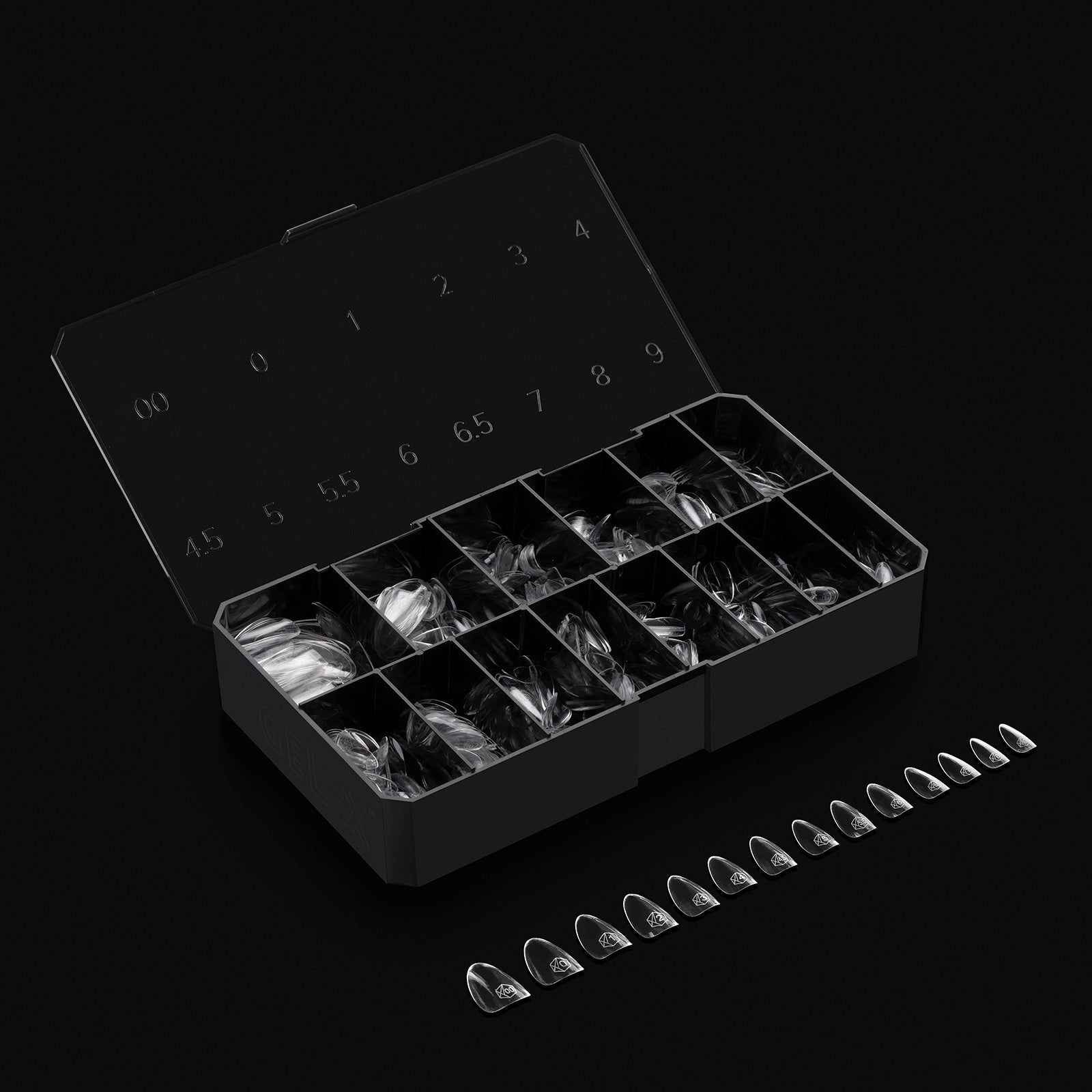 Apres Gel X Tips Natural Almond Short Mini (280Pcs) - Professional Nail Extension Kit for Salon & Home Manicure, DIY Nail Art, Acrylic & Gel Polish Application