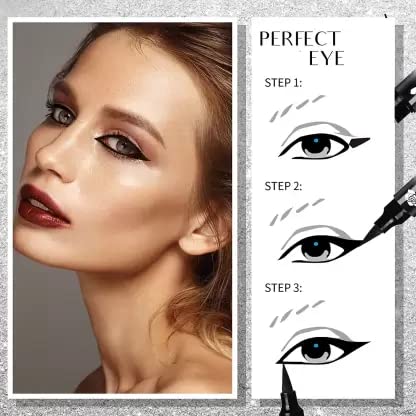 Wiffy Fish Shape Eyeliner Pen - Waterproof, Smudge-Proof & Long-Lasting Liquid Eyeliner for Precise Winged Liner (1 Pack) - Perfect for Everyday Makeup, Party Looks & Professional Beauty Routines