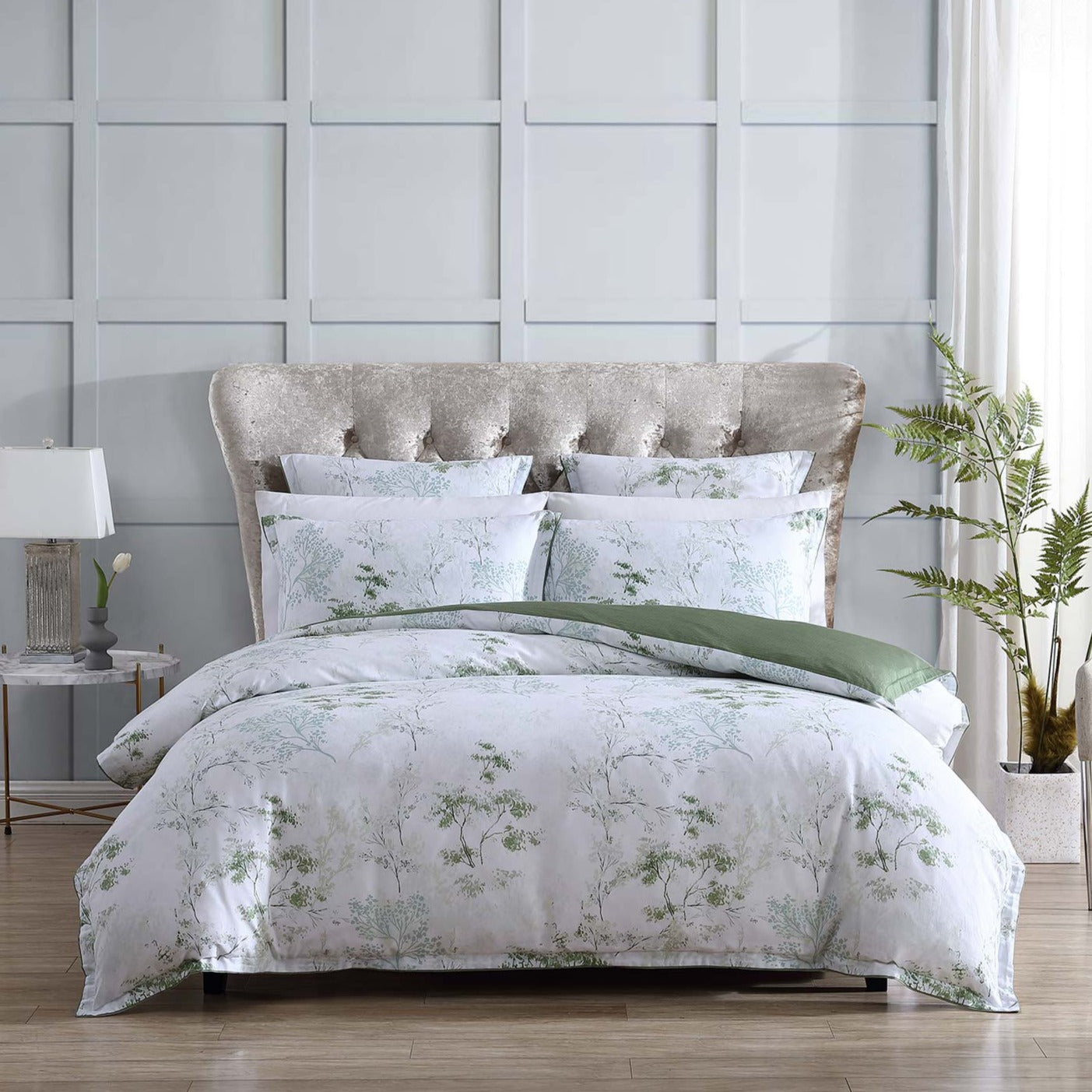 Premium Flinders Sage Quilt Cover Set - 100% Cotton Luxury Bedding by Private Collection | Soft & Breathable for All-Season Comfort | Perfect for Master Bedrooms, Guest Rooms & Cozy Home Decor