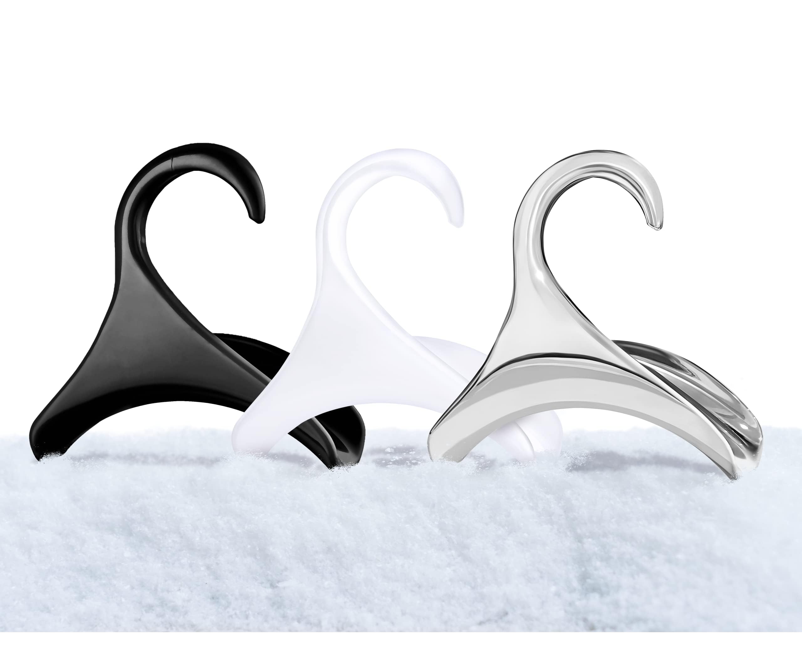 Bag-a-Vie Purse Hanger for Closet - 3 Pack Black Plastic Handbag Organizer Hooks for Hanging Bags & Purses, Protects Bag Shape & Saves Space - Perfect for Closet, Bedroom, or Entryway Organization