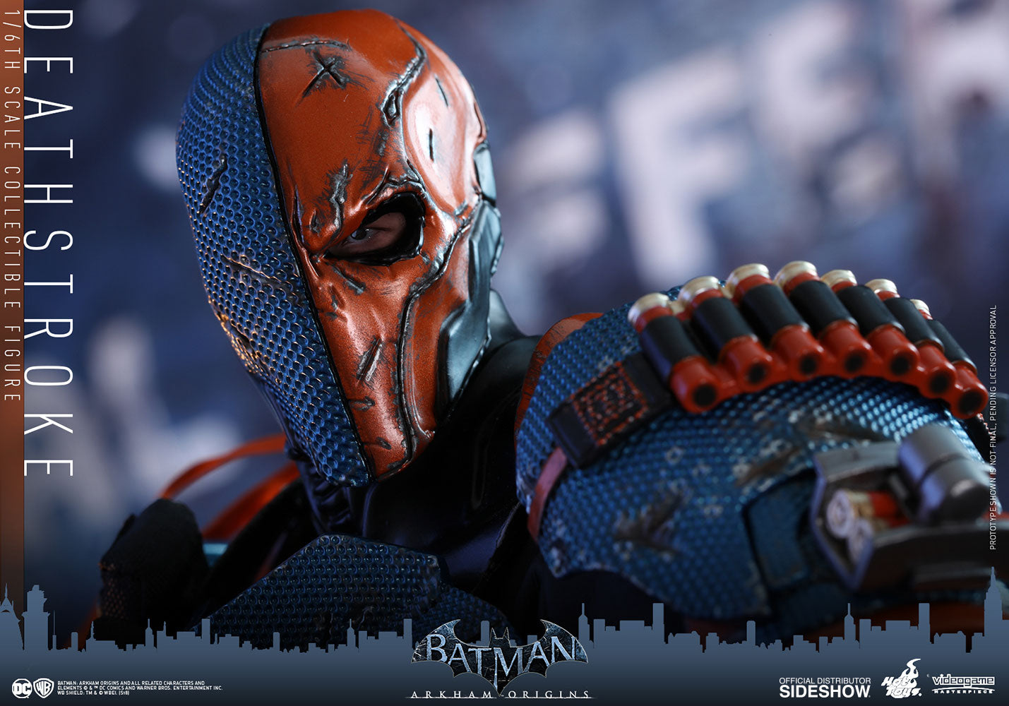 Hot Toys DC Comics Batman Arkham Origins Deathstroke 1/6 Scale Collectible Action Figure - Perfect for Display, Gifts & Comic Book Fans