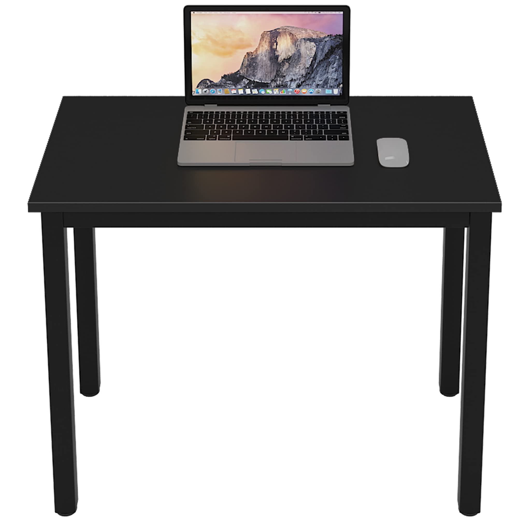 DlandHome 31.5 Inch Small Computer Desk - Compact Home Office Desk, Writing Table for Small Spaces, Study Desk for Students, Black Laptop Workstation (DND-AC3CB-8040) | Perfect for Apartments, Dorms & Workspaces