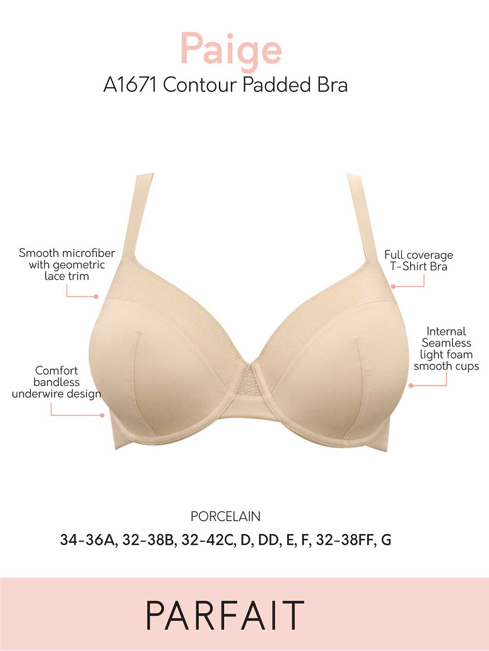 Parfait Paige Unlined Wire Bra - Comfortable Wireless Support for Everyday Wear | Perfect for Work, Yoga & Relaxation