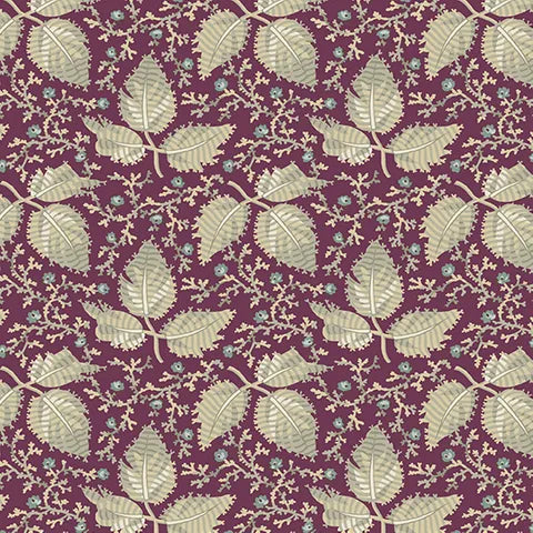 Edyta Sitar English Garden Andover A794P Mint Leaves Fabric - Perfect for Quilting, Home Decor, and DIY Craft Projects