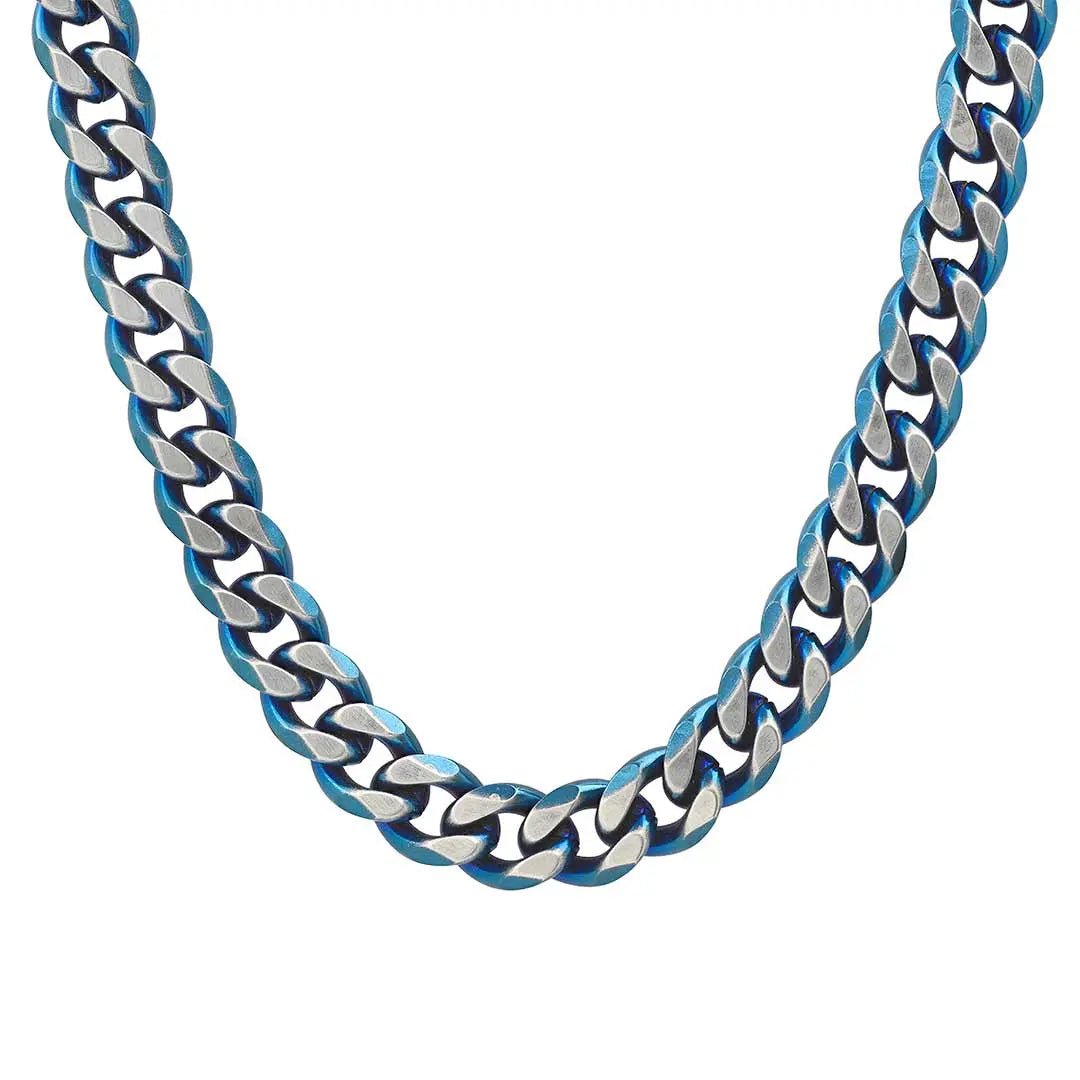 Steeltime Cuban Link Chain Necklace for Men - 18K Gold Plated Stainless Steel Hip Hop Jewelry - Perfect for Gifts, Parties & Streetwear Fashion
