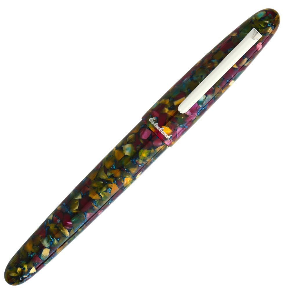 Esterbrook Estie Oversize Fountain Pen - Botanical Gardens Palladium Finish | Premium Writing Instrument for Calligraphy, Journaling & Gifting