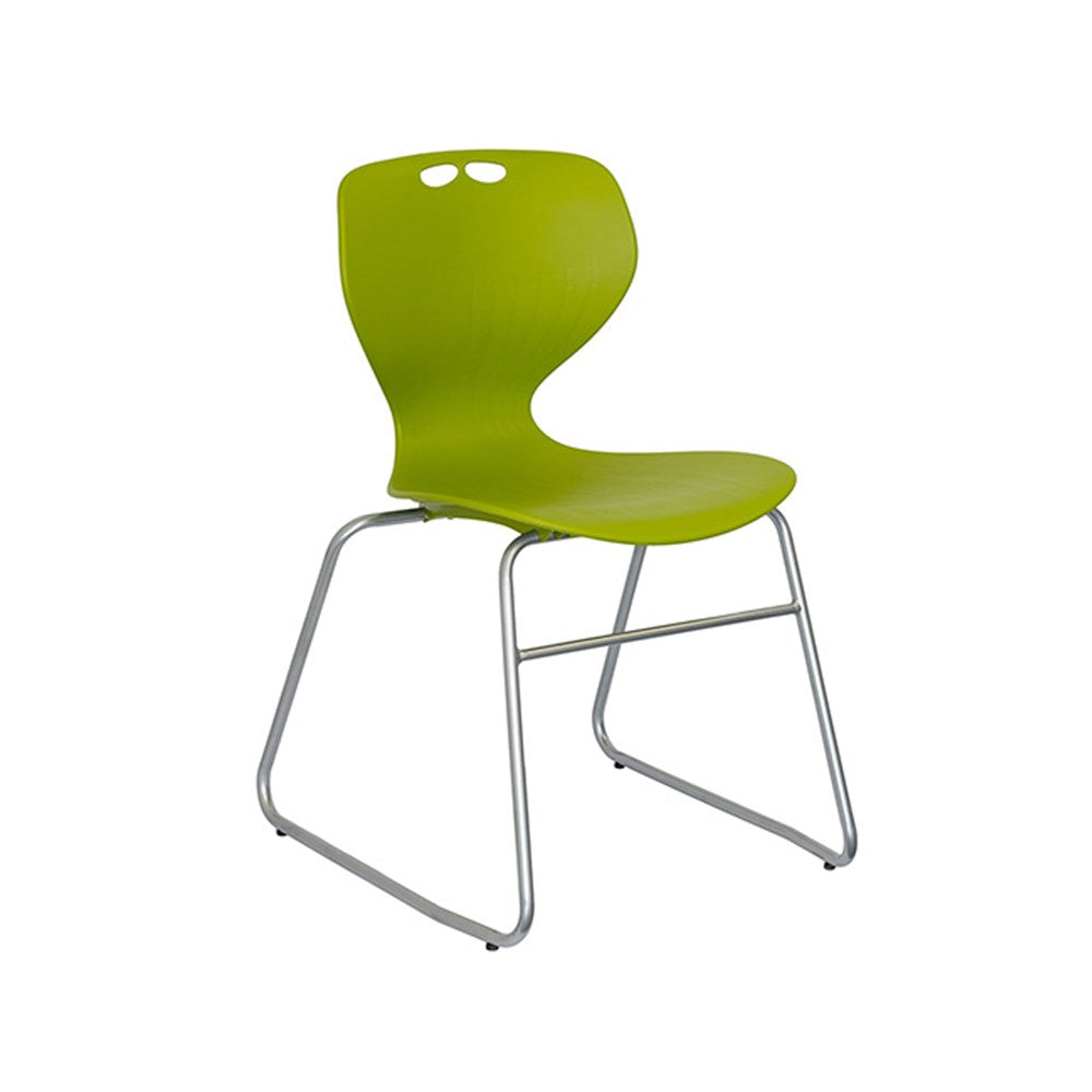 Mata Sled Chair - Modern Scandinavian Wooden Dining Chair for Home & Office - Perfect for Kitchens, Dining Rooms, and Workspaces