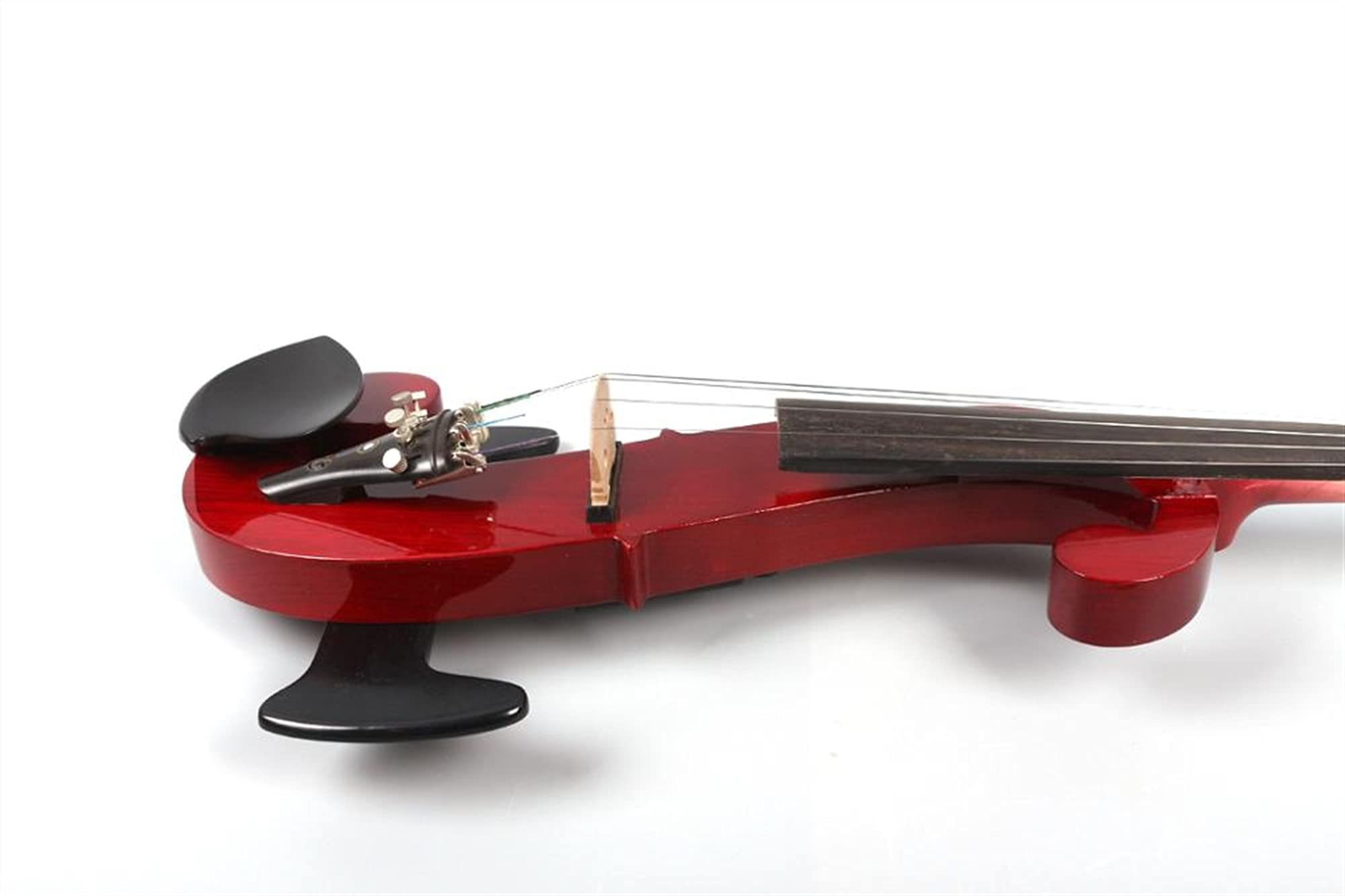 4/4 Full Size Electric Silent Violin - Handcrafted Red Violin for Kids & Adults | Perfect for Practice, Performances & Noise-Free Playing at Home