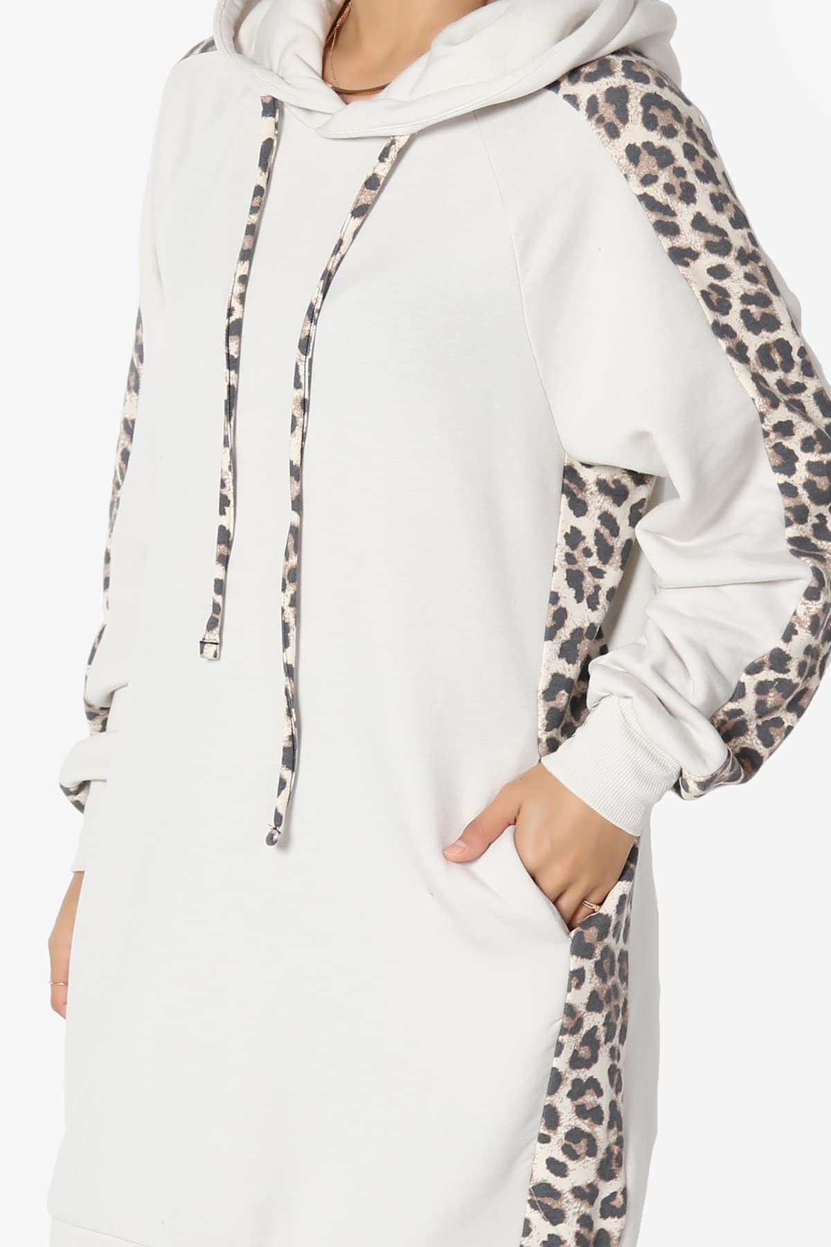 Stylish Leopard Print Loose Fit Hoodie with Pockets - Long Tunic Sweatshirt for Women | Casual Outfit, Lounge Wear & Street Fashion