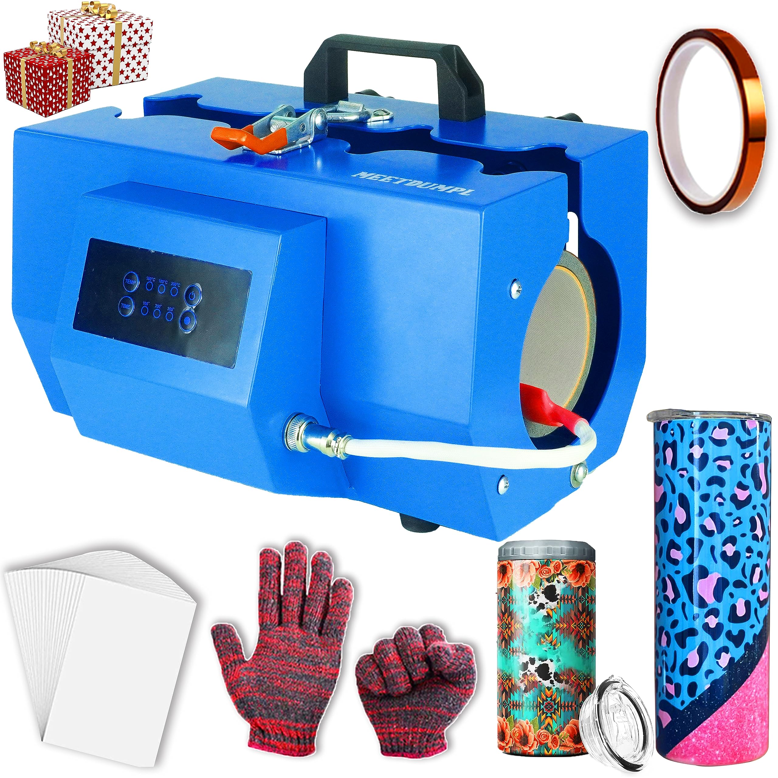 Tumbler Heat Press Machine for 10-32oz Straight Sublimation Tumblers - No Ghosting, Easy to Use DIY Mug Press for Glass, Ceramic & Stainless Steel Bottles - Perfect for Custom Gifts, Home Business & Craft Projects