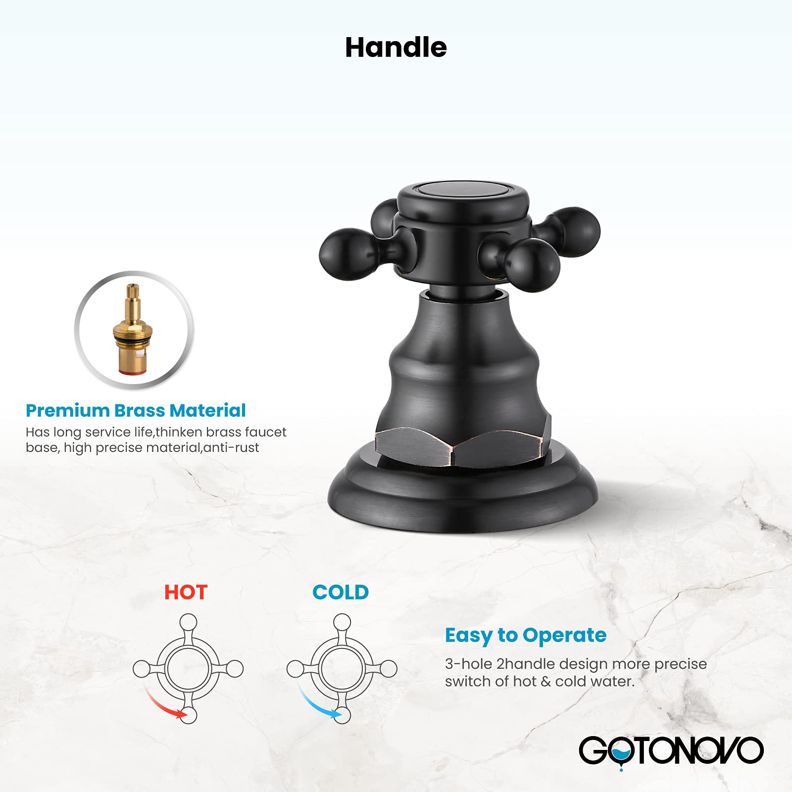 Oil Rubbed Bronze Luxury Shower Faucet with Rain Mixer & Matching Widespread 3-Hole Bathroom Sink Faucet - Deck Mounted for Modern Bathroom & Spa Experience