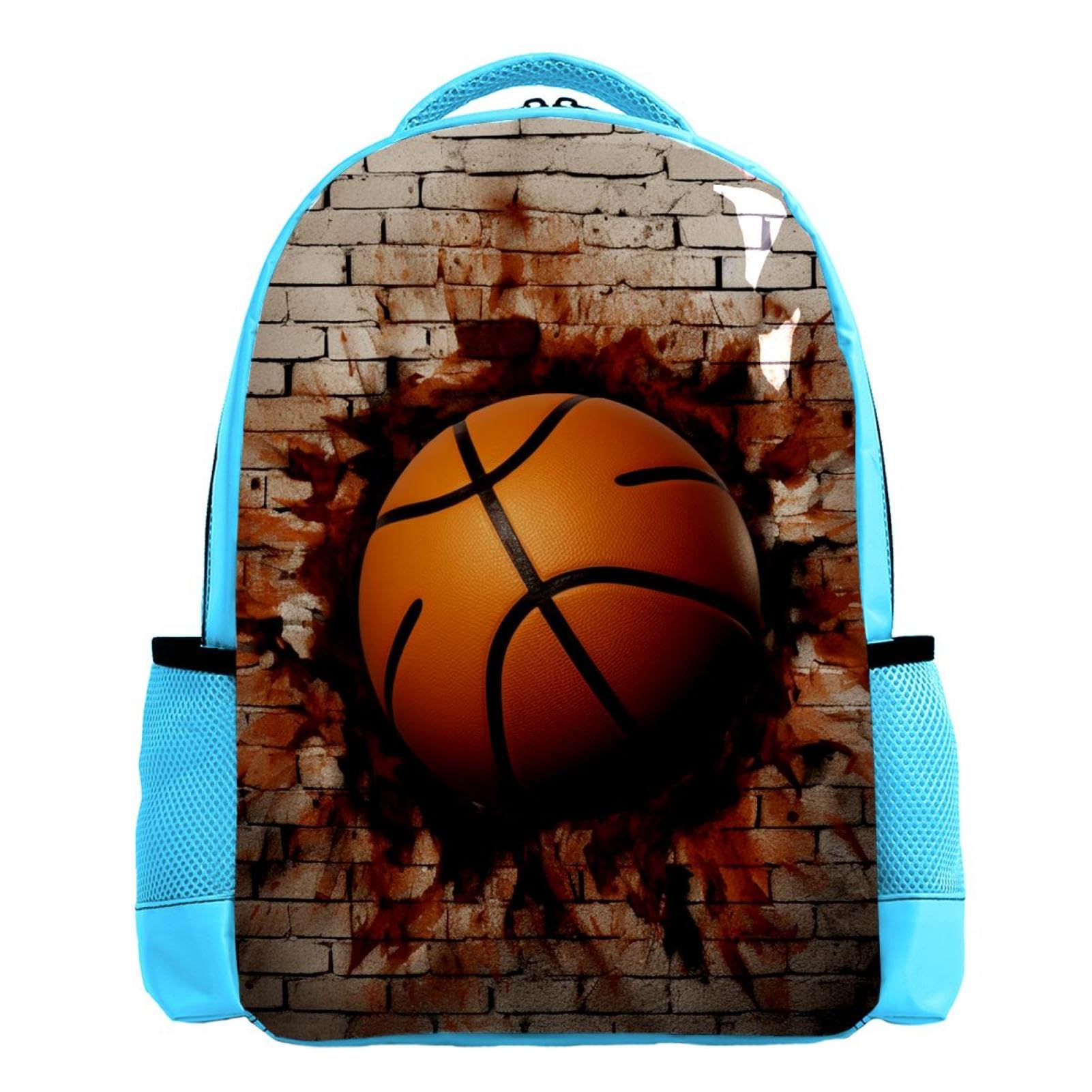 3D Pattern Basketball Backpack for Women & Men - Stylish Travel Backpack for Gym, School & Outdoor Adventures