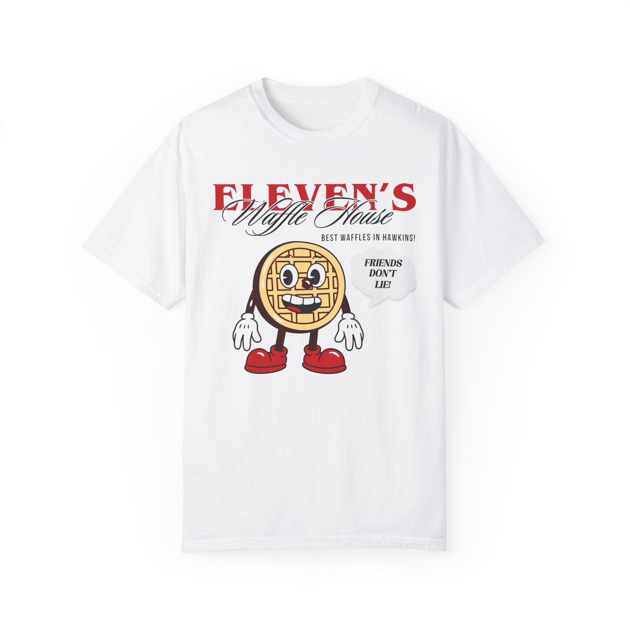 Eleven's Waffle House T-Shirt - Stranger Things Inspired Vintage Tee - Perfect for Cosplay, Halloween & TV Show Fans