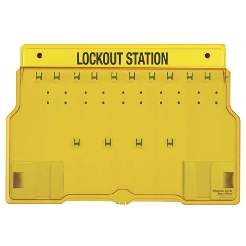 Master Lock 1483B 10-Key Padlock Station - Unfilled (2-Pack) - Secure Storage for Keys, Tools & Valuables - Ideal for Home, Office & School Organization