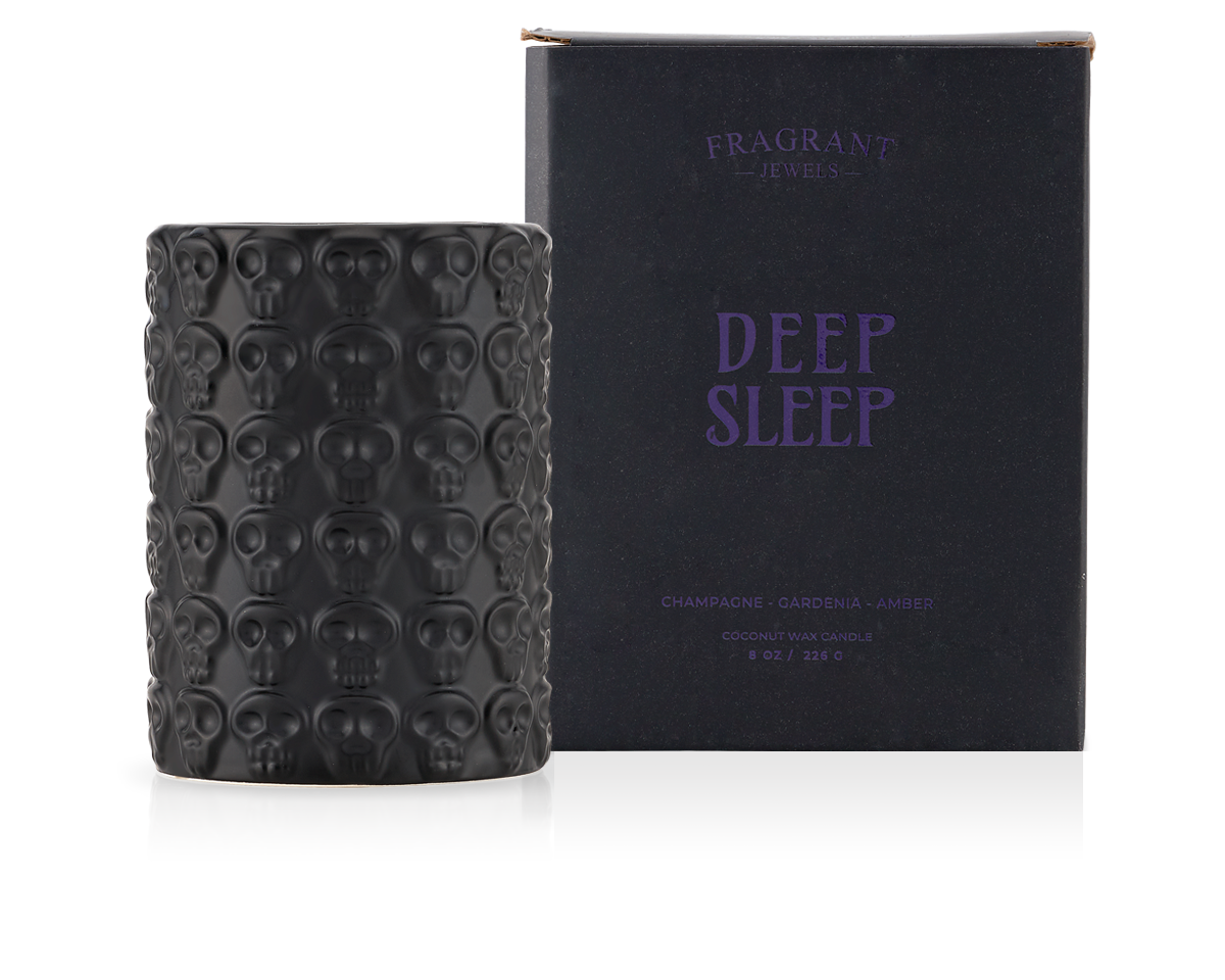 Deep Sleep Jewel Candle - Scented Soy Wax Candle for Relaxation & Stress Relief | Perfect for Meditation, Yoga & Bedtime Aromatherapy