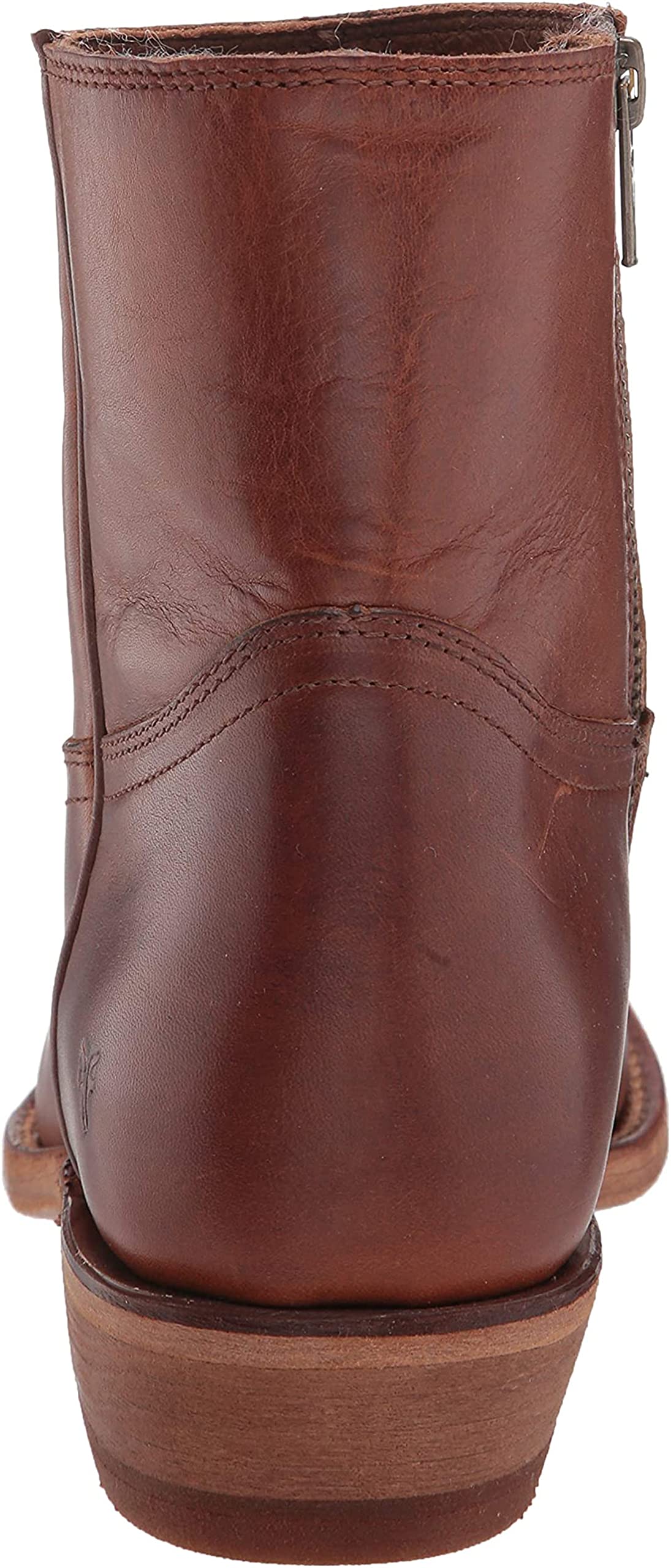 Frye Billy Women's Inside Zip Booties - Genuine Antiqued Leather, Wellington Stitchwork & Brass Hardware - 5.75