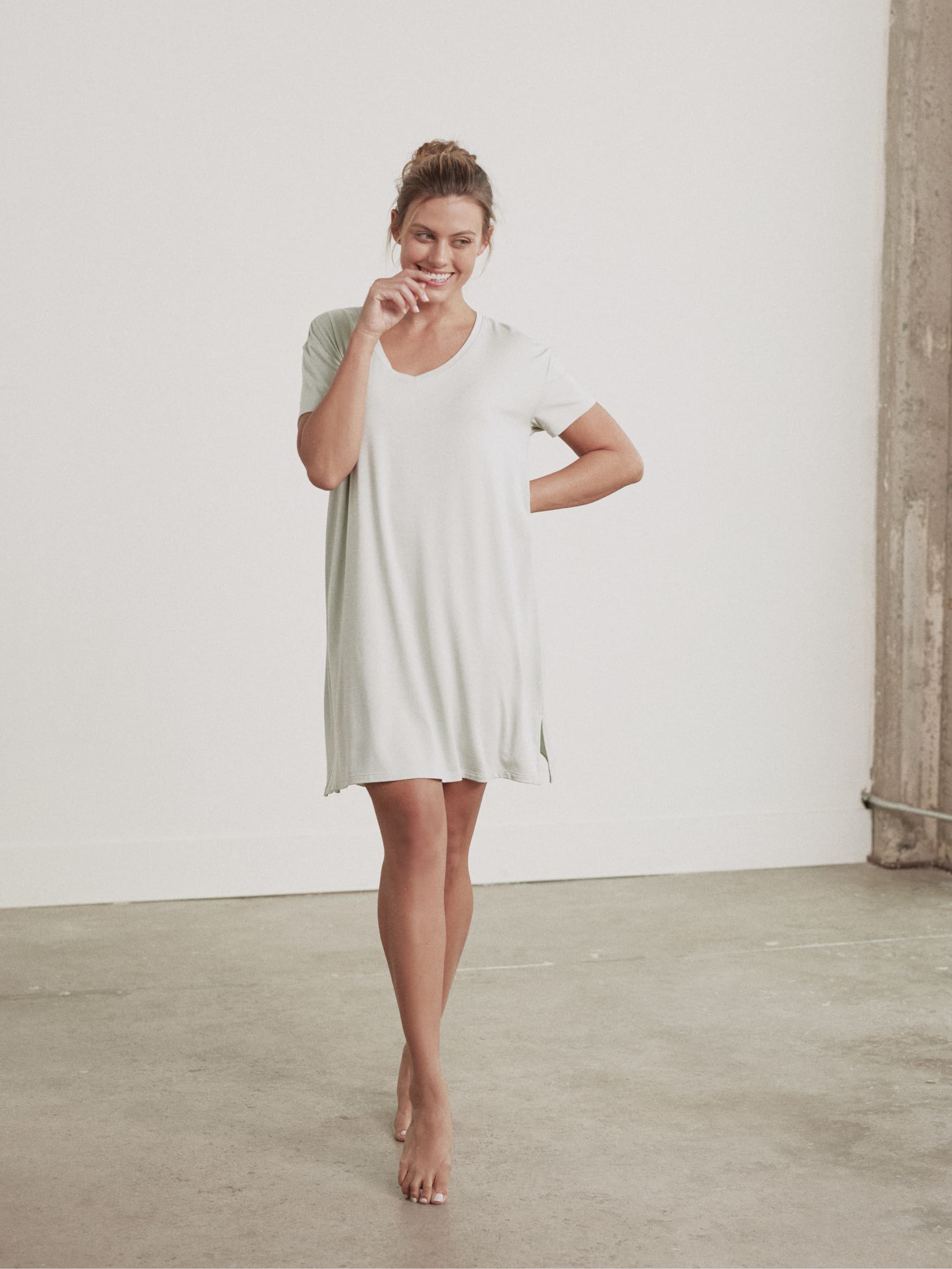 Breathable Modal V Neck Dress for Women - Soft & Comfortable Summer Casual Wear - Perfect for Office, Date Night & Vacation