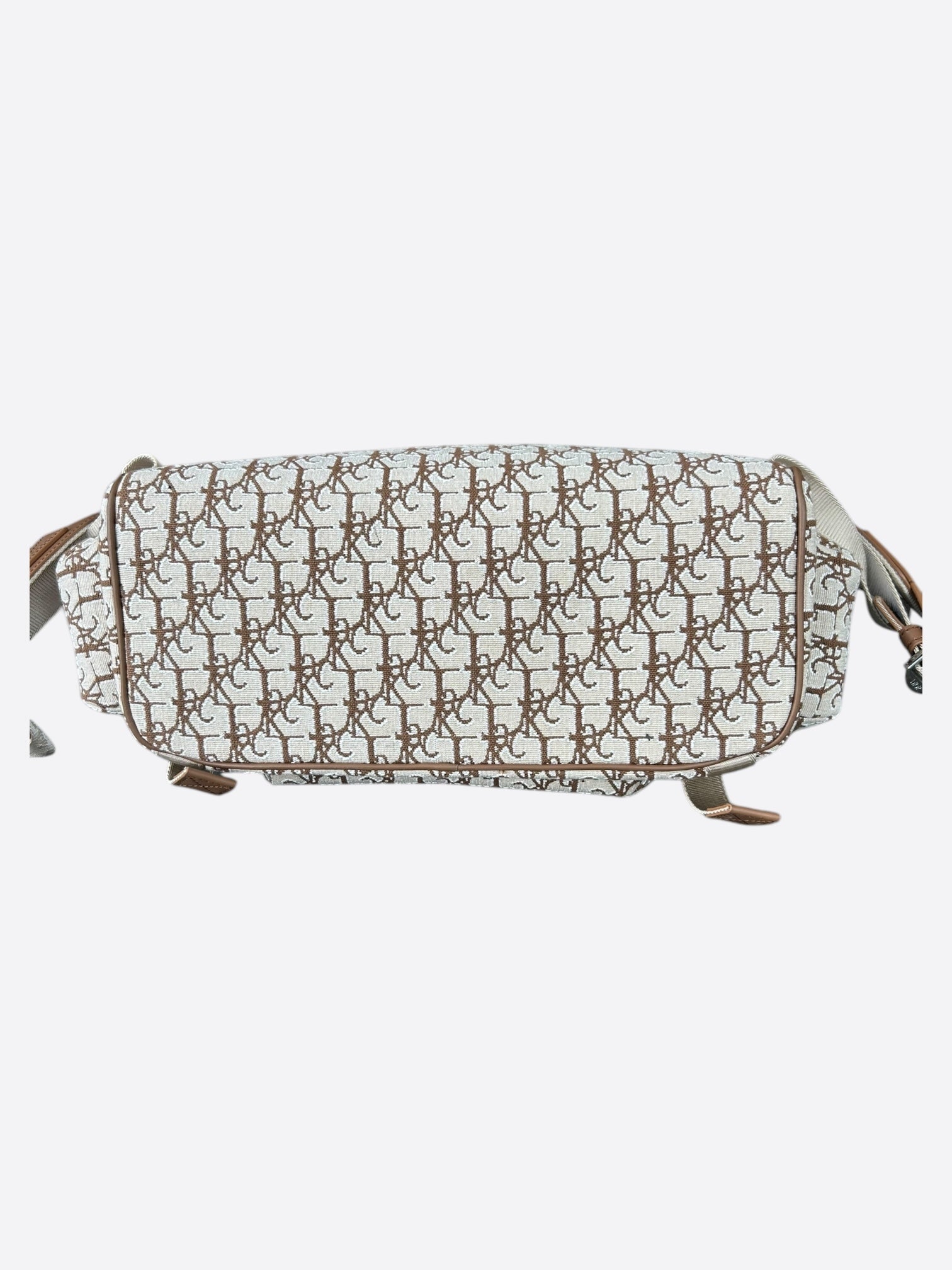 Dior Cactus Jack Beige & Brown Oblique Hit The Road Backpack - Stylish Luxury Travel Backpack for Men & Women | Perfect for Travel, Work & Daily Commute