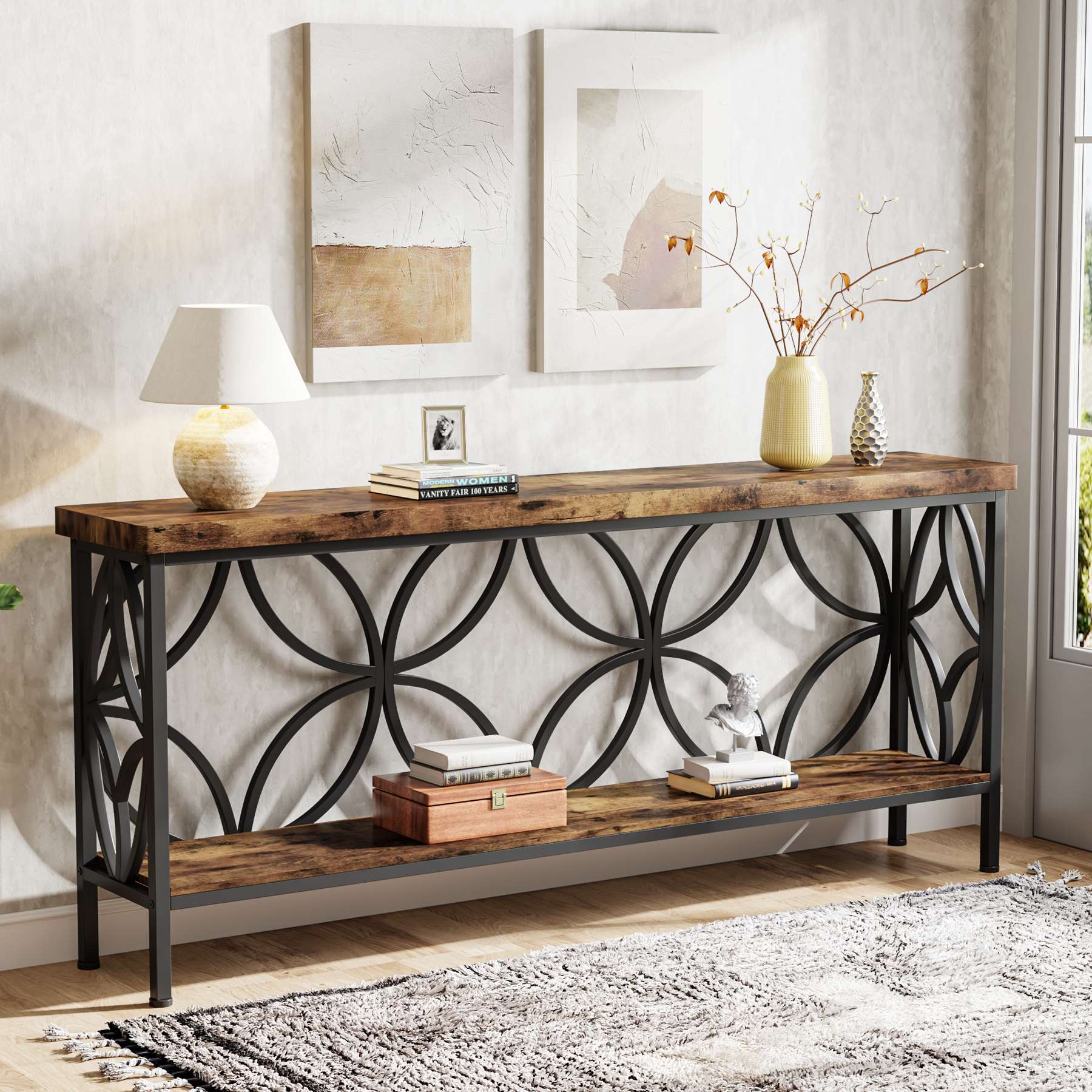 2 Tier Console Table - 70.9