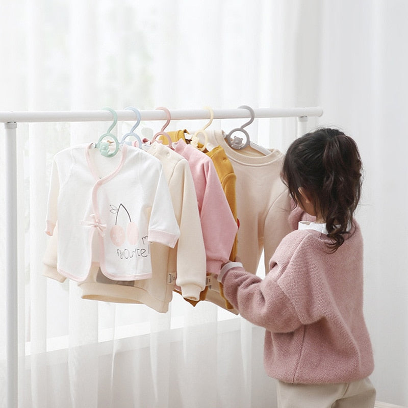 Baby Clothes Hangers - Durable Kids Closet Organizers & Space-Saving Drying Racks for Nursery & Toddler Room Organization | Perfect for Baby Shower Gifts & Children's Wardrobe Storage