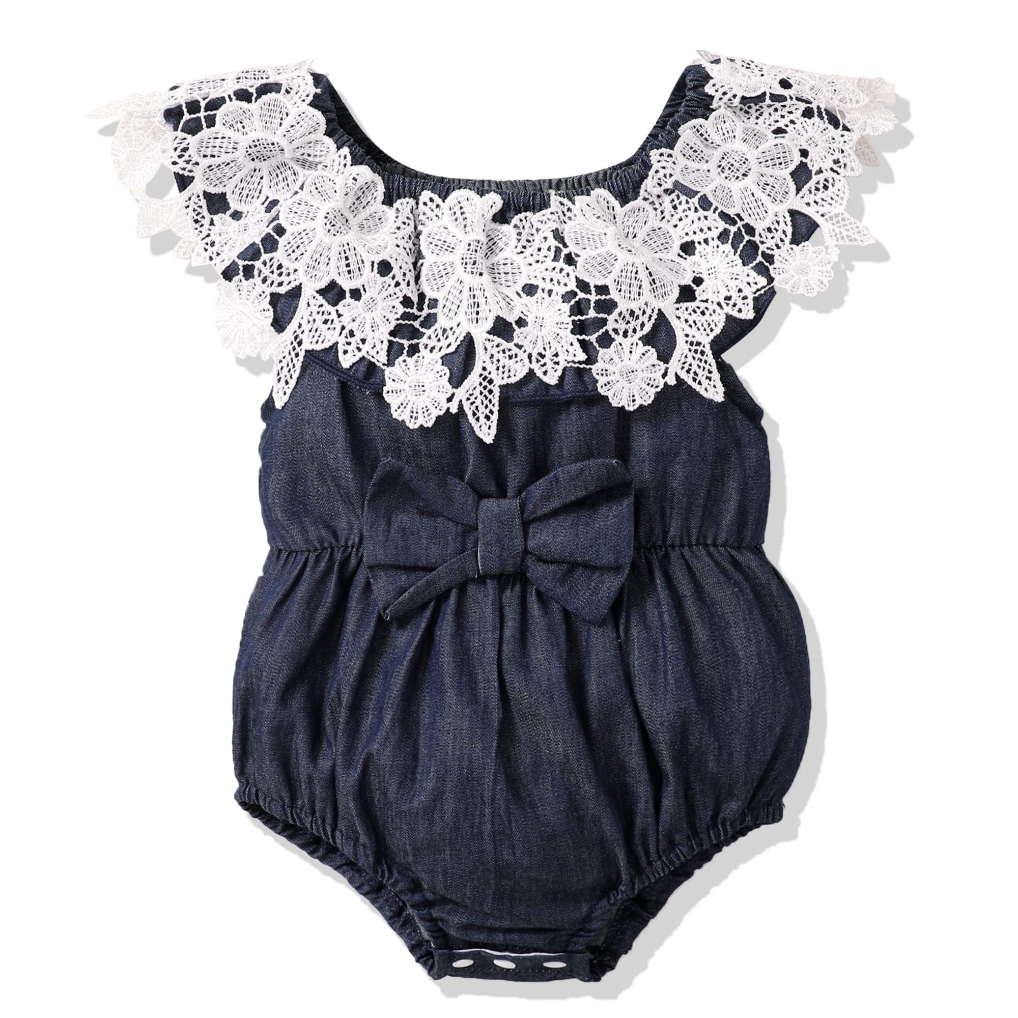 Renotemy Newborn Baby Girl Clothes - Soft Summer Rompers & Jumpsuits with Short Sleeves | Cute Infant Outfits for Playtime, Photos & Special Occasions