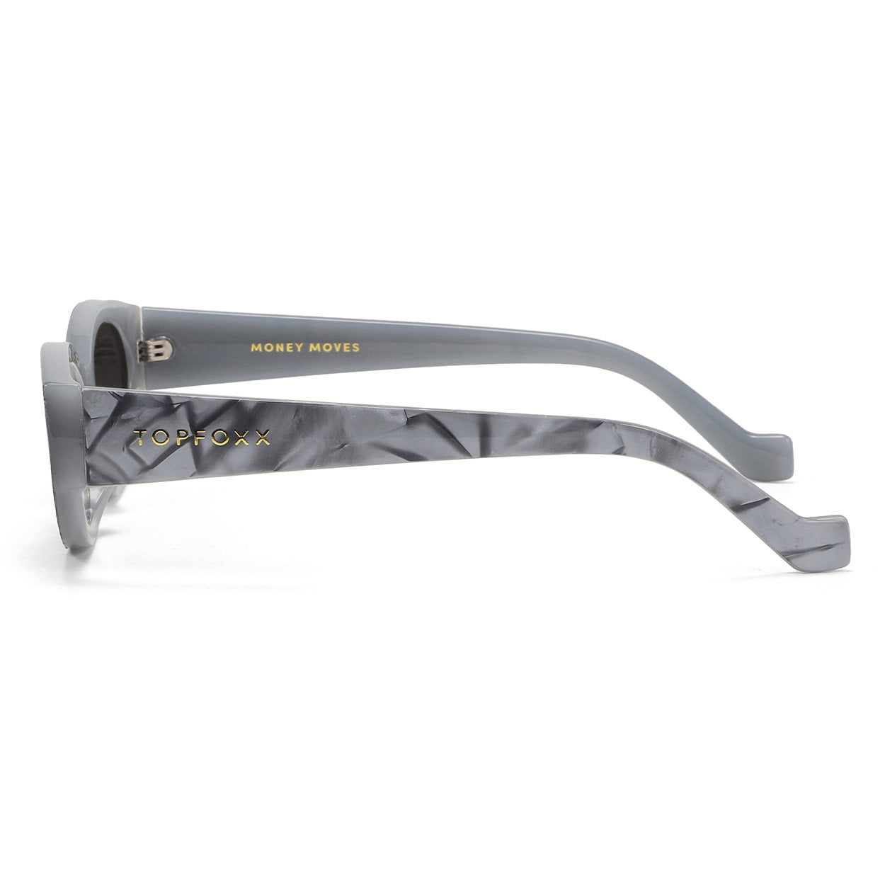 Kat x Money Moves Grey Prescription Glasses - Stylish & Durable Eyewear for Men & Women | Perfect for Driving, Reading & Outdoor Activities