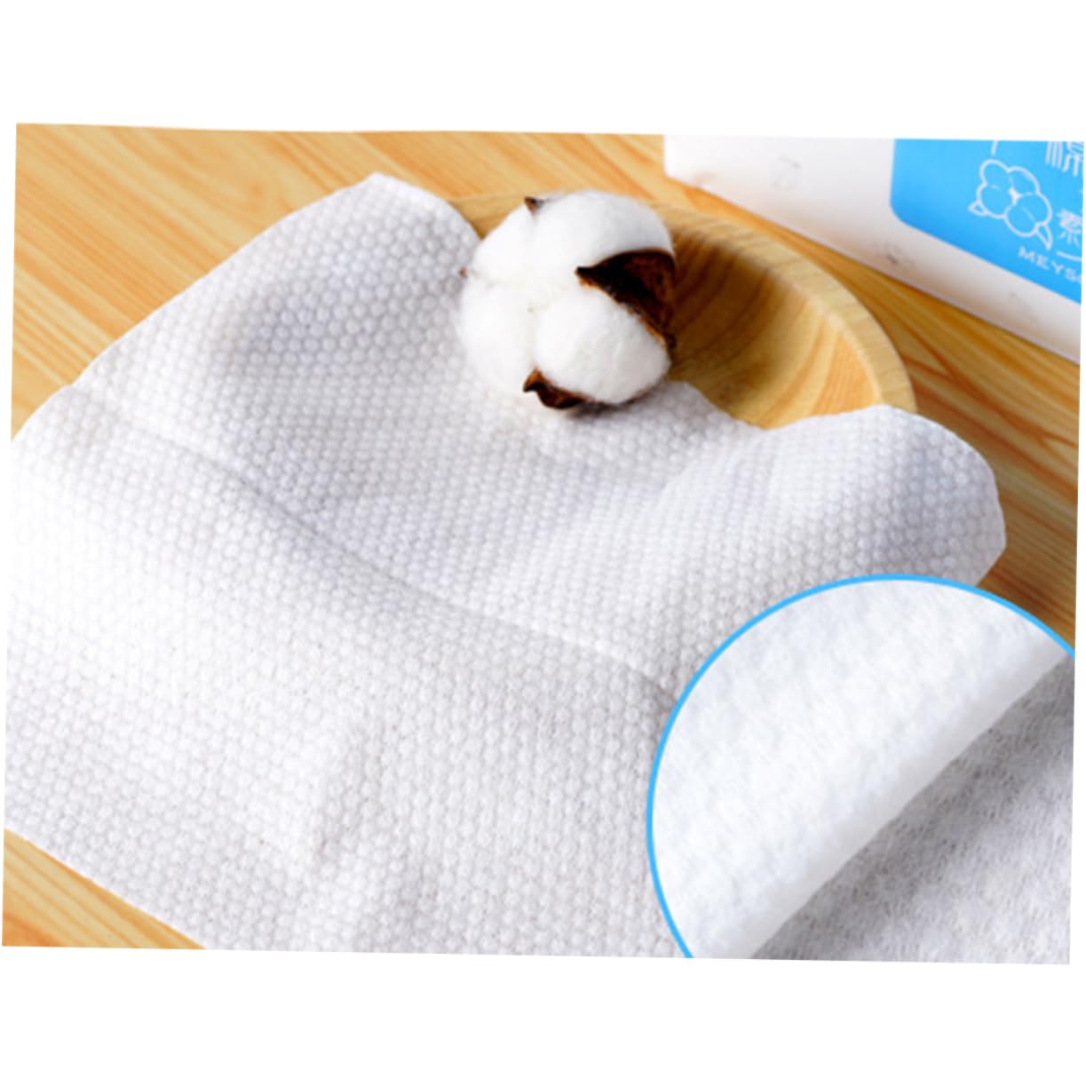 80pcs White Face Cleansing Cloths - Pure Cotton Pearl Pattern Disposable Facial Towels for Travel & Daily Use | Gentle Makeup Remover Wipes, Portable Skincare Essentials for On-the-Go Beauty Routine