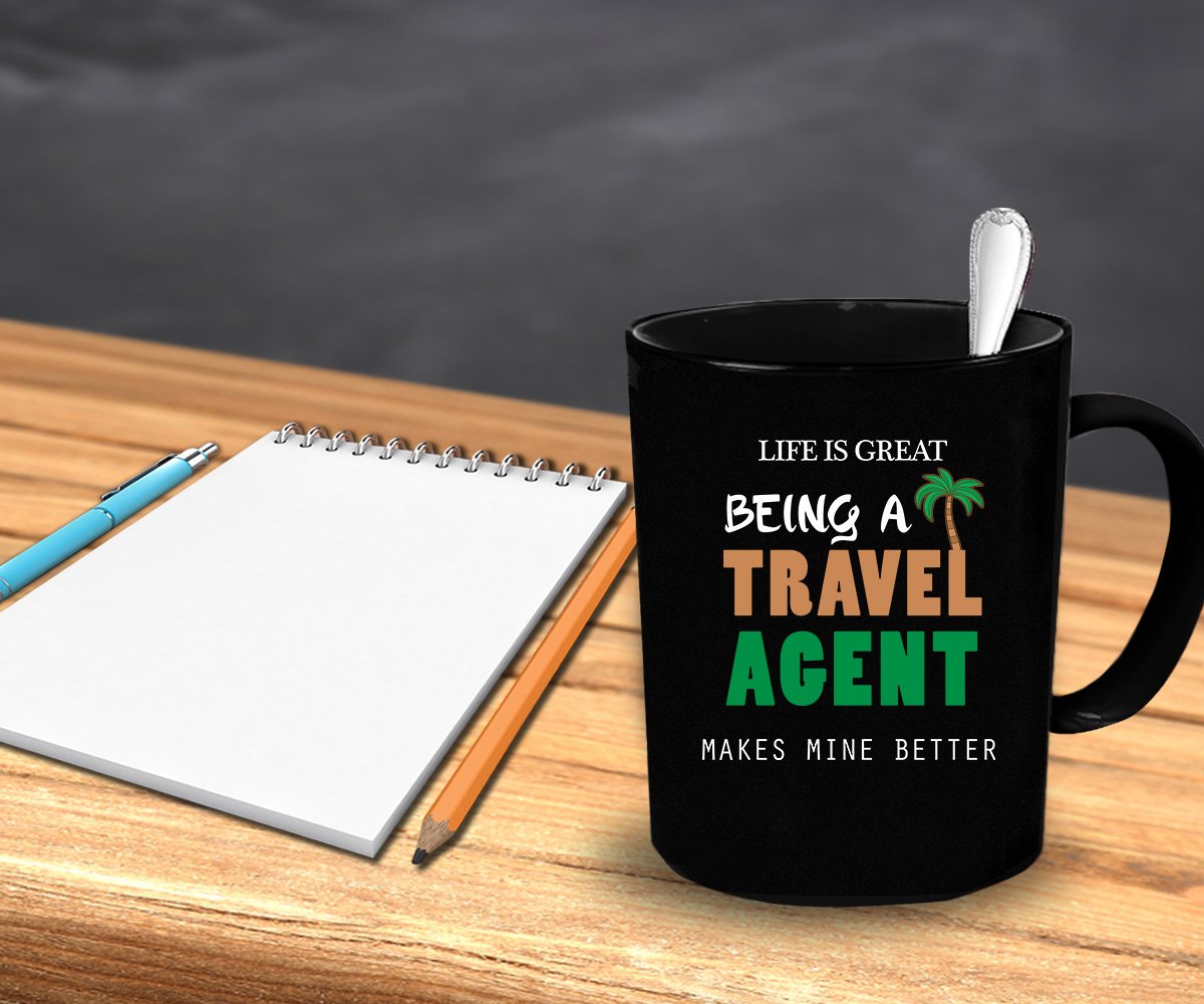 11 oz Travel Agent Coffee Mug - Funny Gift for Travel Agents - Perfect for Office Use, Travel Enthusiasts & Appreciation Gifts
