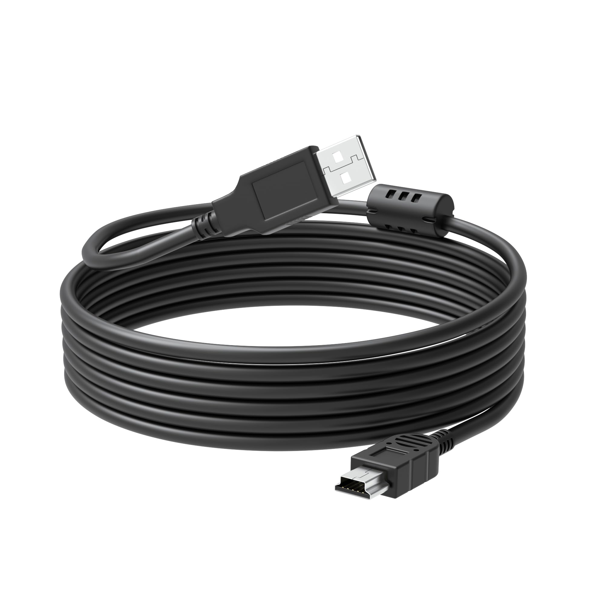 5FT Mini USB Data Sync Cable for Audio Technica ATR2100, Blue Yeti & Snowball iCE Microphones - Replacement Charging Cord for Podcasting, Streaming & Recording Studios
