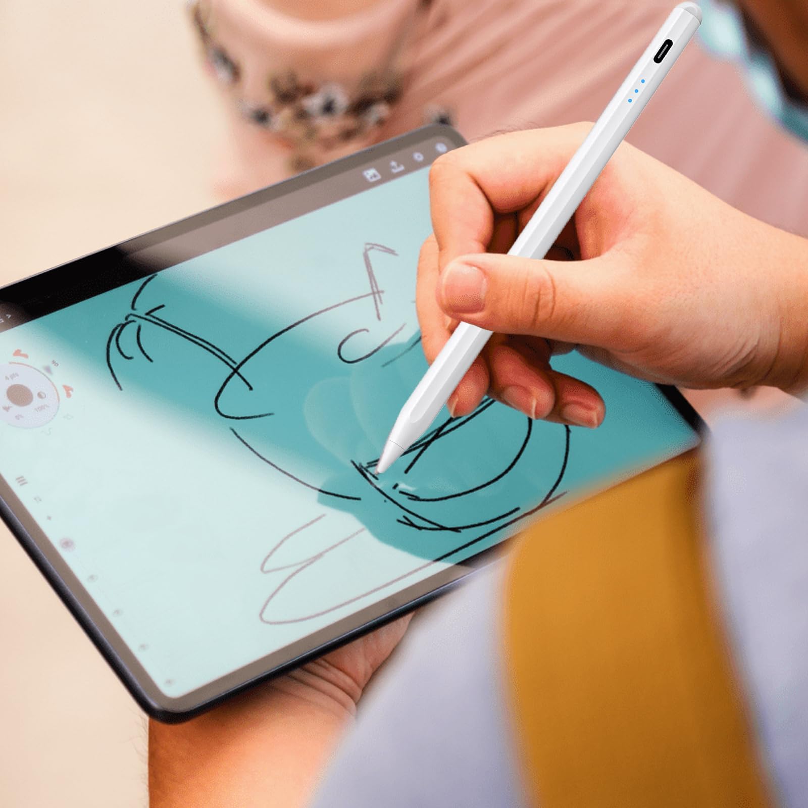 Fast Charging Stylus Pen for iPad 9th & 10th Generation - Active Pencil Compatible with iPad Pro 11