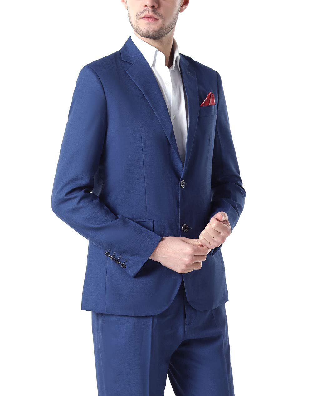 Ivory Summer Beach Wedding Suits for Men - 2 Piece Groom Tuxedo Set with 2 Buttons | Perfect for Beach Weddings, Summer Parties & Formal Events