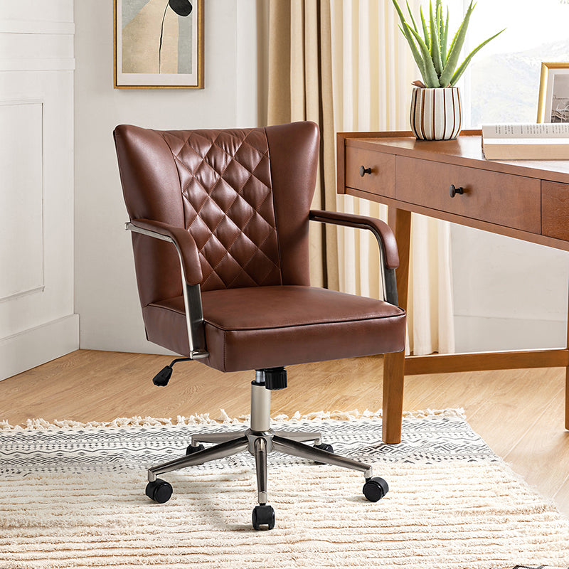 Egmont Waterproof 360 Degree Swivel Office Task Chair - Ergonomic Desk Chair for Home & Office Workspace, Gaming, and Study