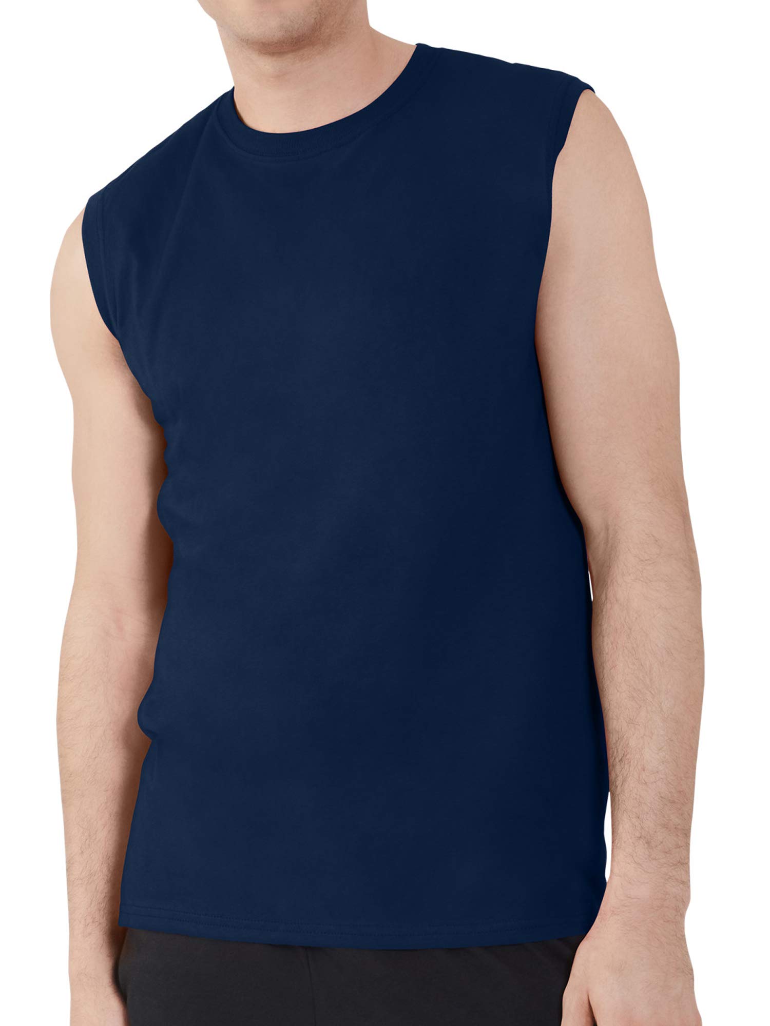 Fruit of the Loom Men's Breathable Sleeveless Undershirts - Moisture Wicking Athletic Tank Tops for Workout, Gym & Summer Comfort