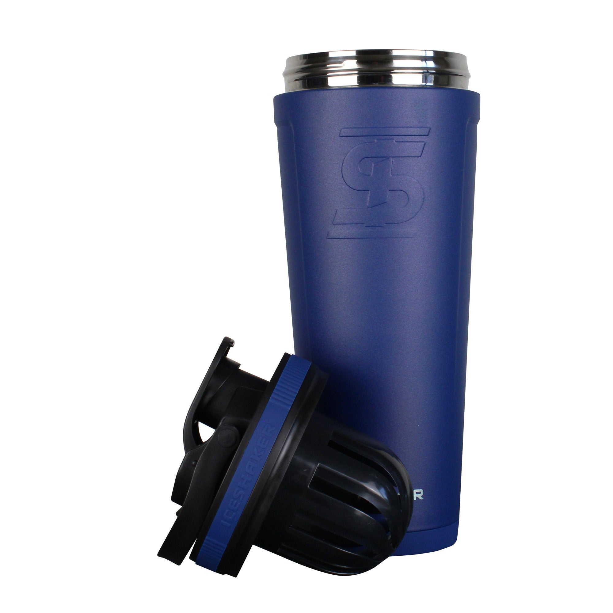 Nick The Mutant Walker Custom 36oz Insulated Stainless Steel Shaker Bottle - Navy Blue - Perfect for Protein Shakes, Gym Workouts & Post-Workout Recovery