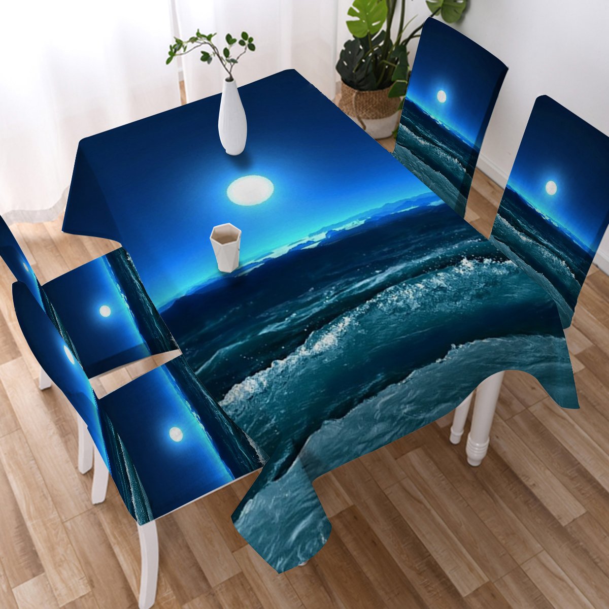 Moonlight Magic Chair Cover - Elegant & Durable Furniture Protector for Dining, Living Room, Wedding, and Party Decor