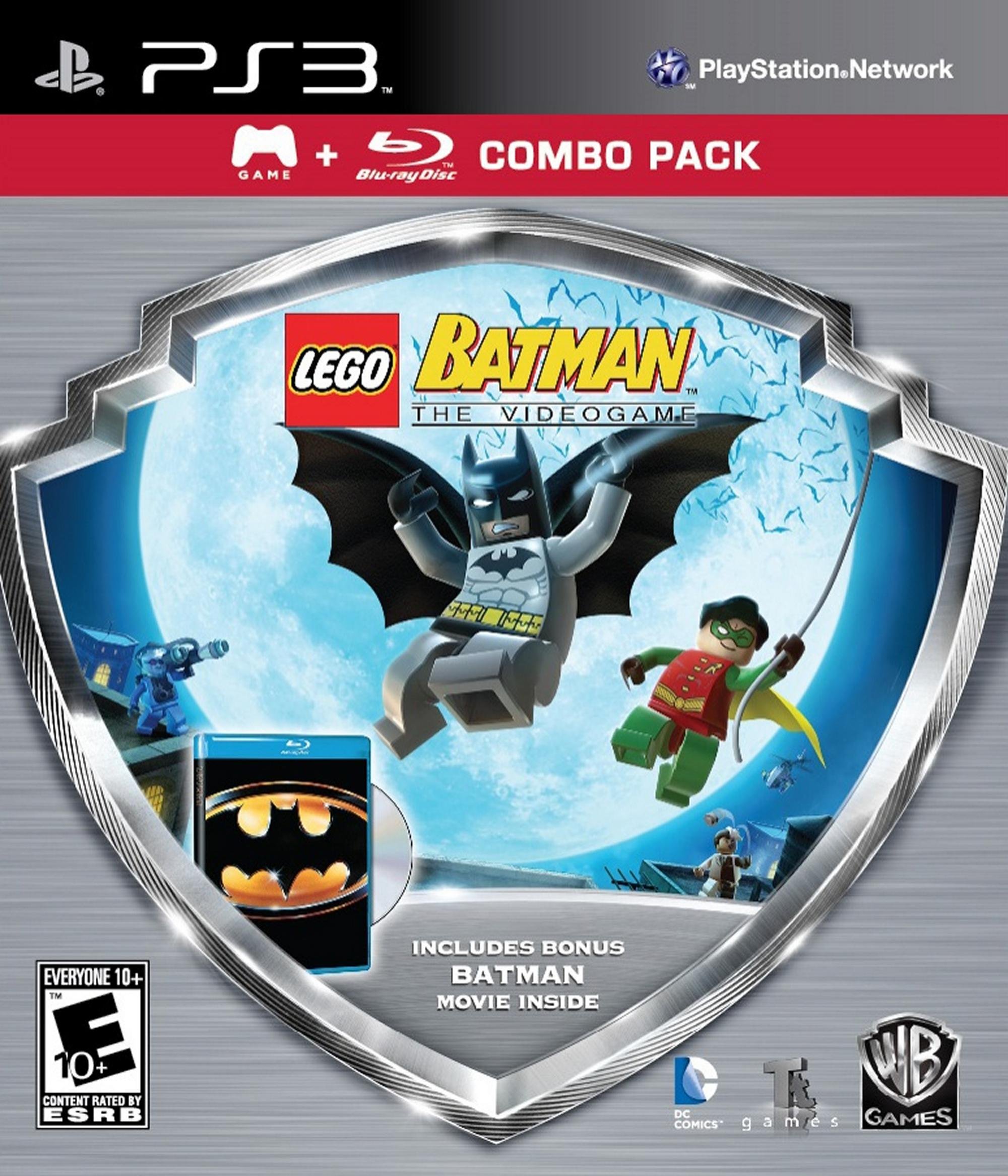 LEGO Batman Silver Shield Combo Pack for PlayStation 3 - Superhero Building Game for Kids & Adults - Perfect for Family Game Nights & Superhero Fans