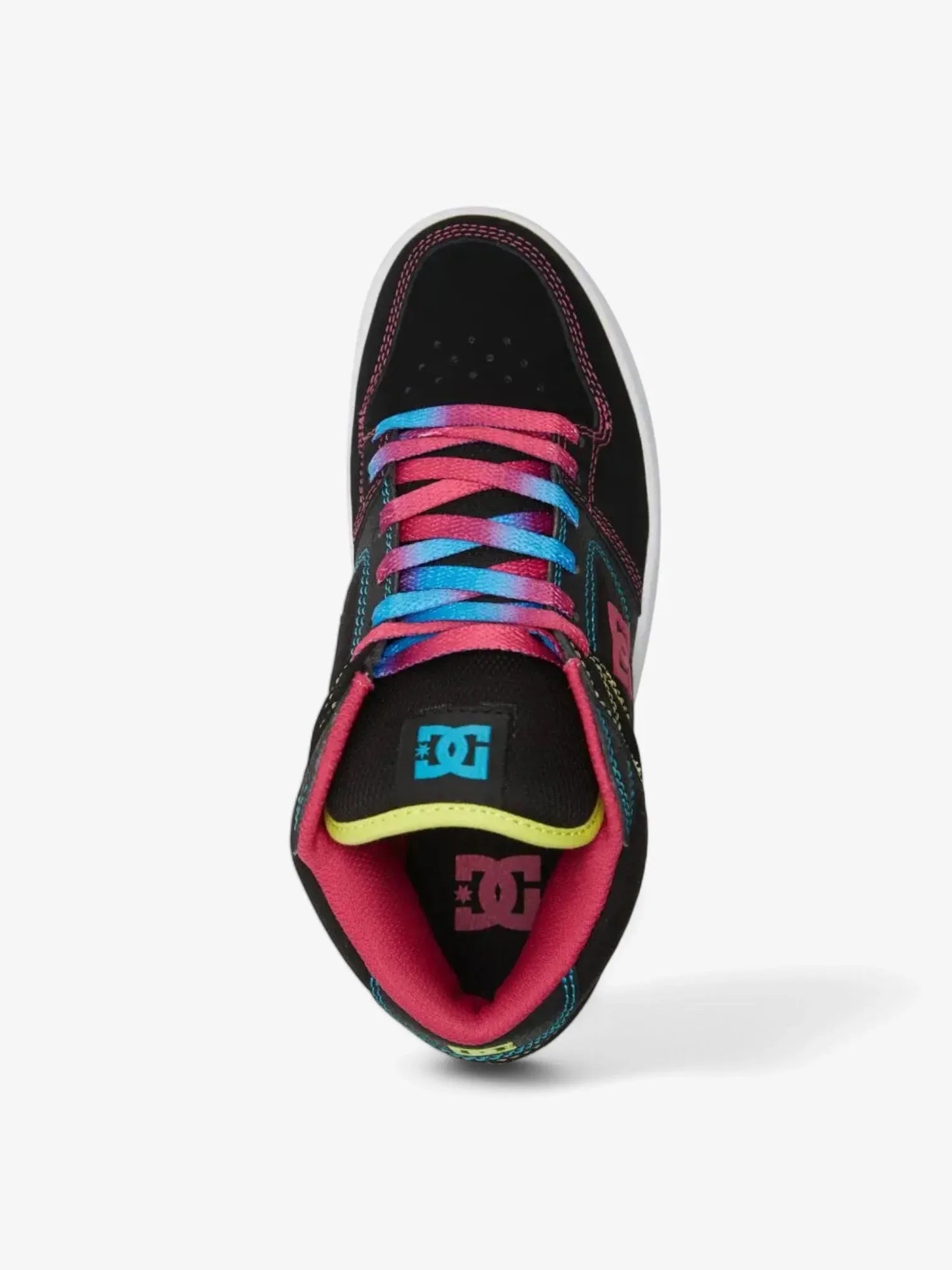 DC Women's Manteca 4 Mid Skate Shoes - Black & Multicolor - Comfortable Sneakers for Skateboarding, Streetwear & Casual Fashion