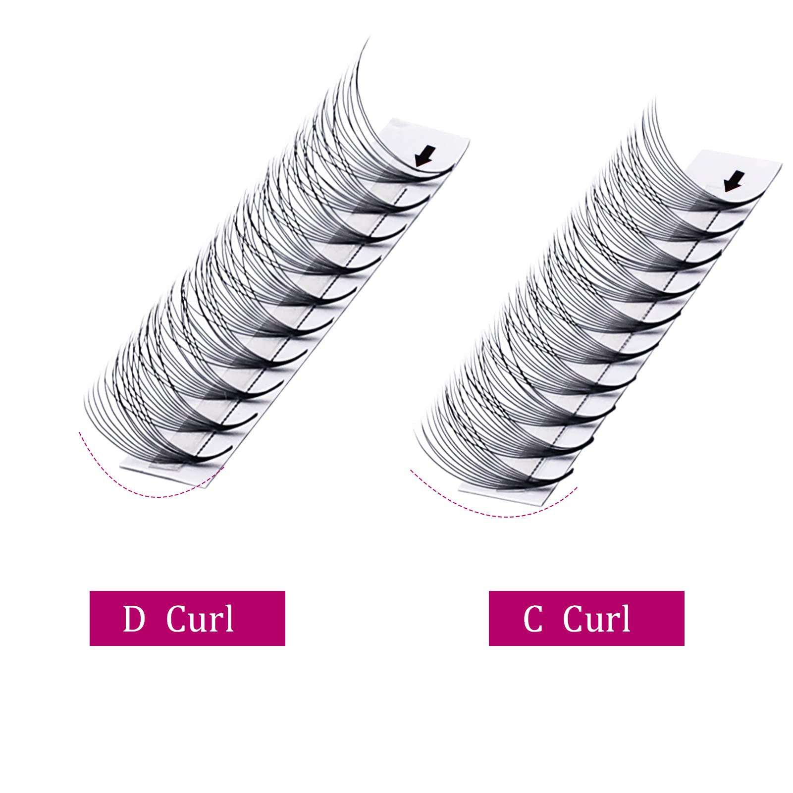 12D Eyelash Extension Premade Fans - 0.07 C Curl 14mm Professional Volume Lashes for Salon & Home Use - Perfect for Bridal, Party & Special Occasion Makeup