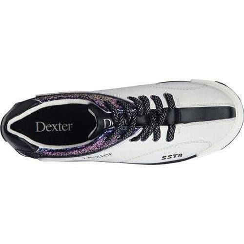 Dexter Women's SST 8 Pro Bowling Shoes - White Crackle Design for Enhanced Performance | Perfect for League Play & Tournament Bowlers