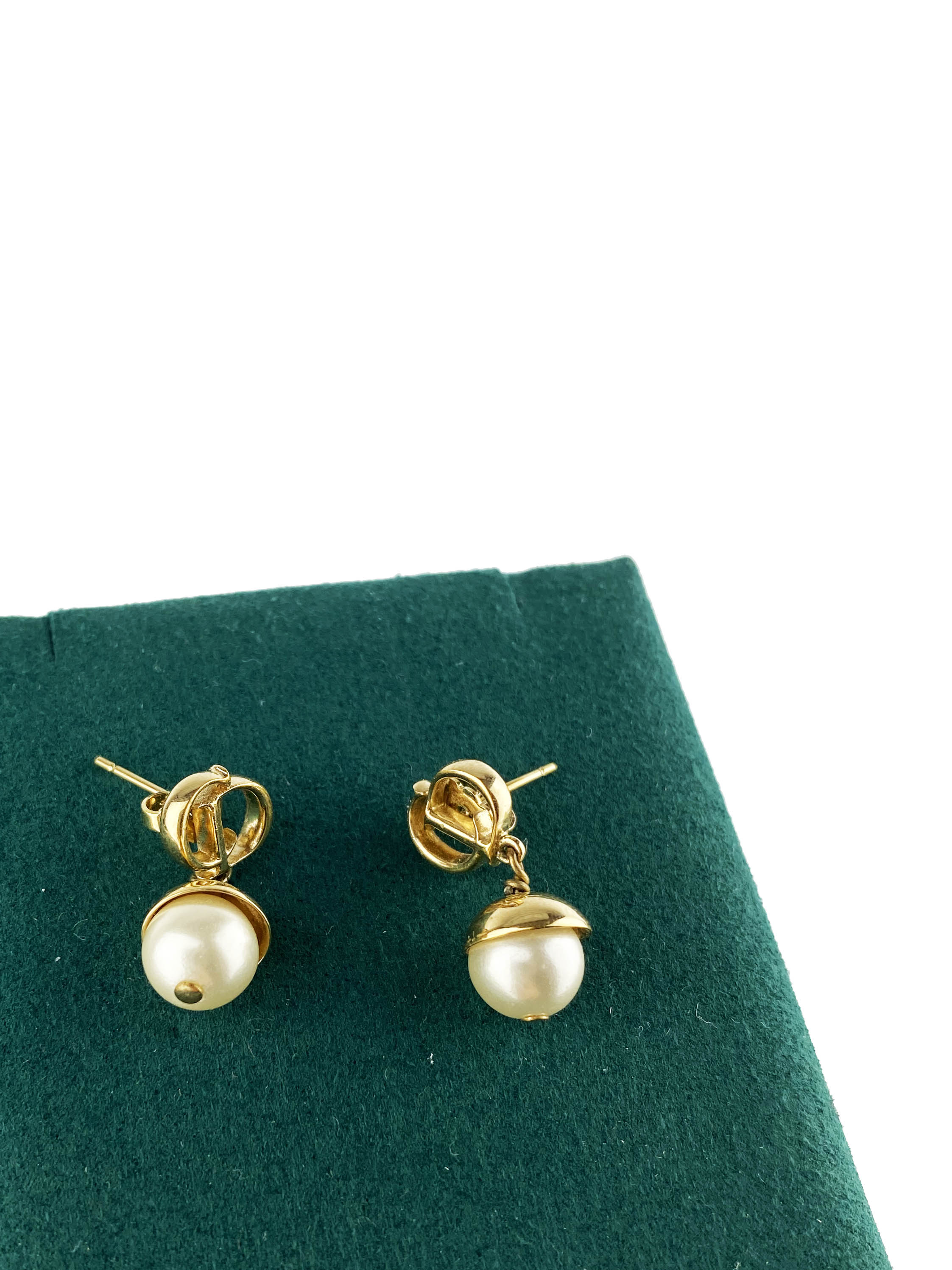 Christian Dior Pearl CD Drop Earrings for Women - Luxury Fashion Jewelry Gift for Birthday, Anniversary & Special Occasions