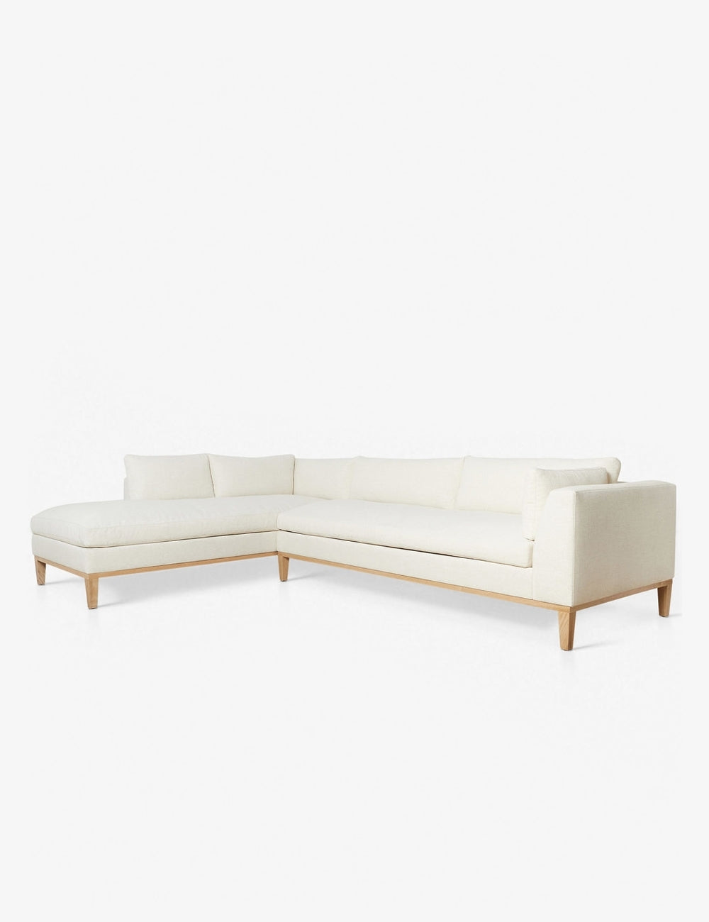 Charleston Sectional Sofa - Modern L-Shaped Couch with Reversible Chaise, Soft Fabric Upholstery for Living Room, Family Room & Home Theater