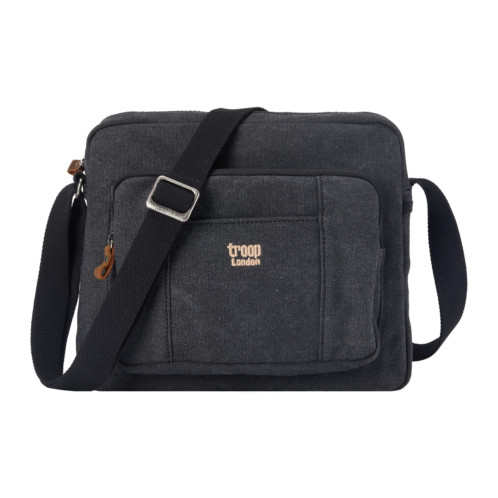 Troop London Classic Canvas Crossbody Bag for Men & Women - Stylish & Durable Messenger Bag for Travel, Work & Everyday Use