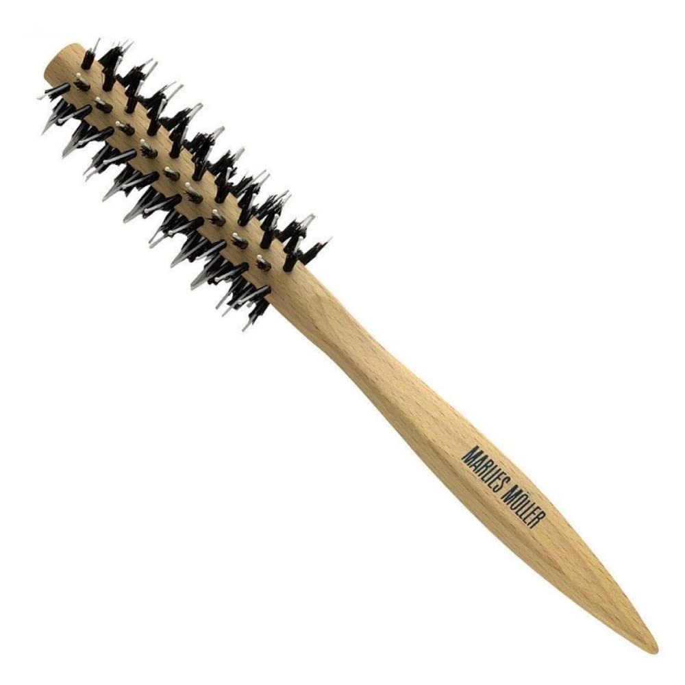 Marlies Mller Small Round Styling Brush - Professional Hair Brush for Smoothing & Detangling - Perfect for Blowouts, Curling & Everyday Styling at Home or Salon
