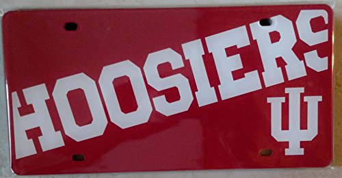 Stockdale Indiana Hoosiers Printed Deluxe Acrylic Laser License Plate Tag - University of Indiana NCAA Fan Accessory - Perfect for Cars, Trucks, Tailgating & College Game Day Decor
