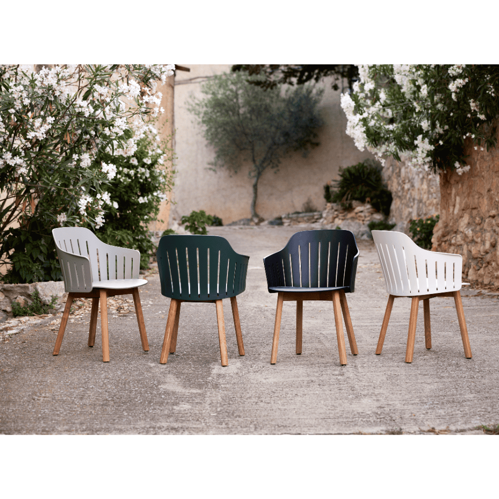 Premium Outdoor Dining Chair Set - Weather-Resistant Patio Chairs for Backyard, Garden & Poolside - Comfortable Stackable Outdoor Furniture for Entertaining (Set of 2)