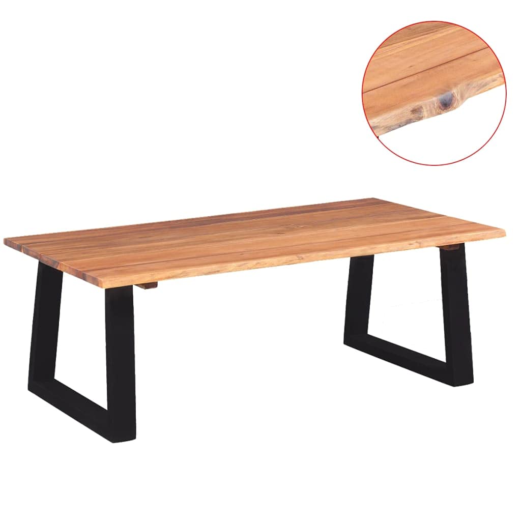 Modern Acacia Wood Coffee Table 43.3