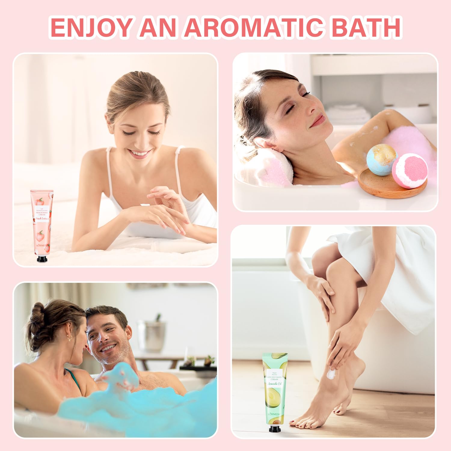 Luxury Bath Gift Set for Women - Spa, Birthday, Bridesmaid Gifts